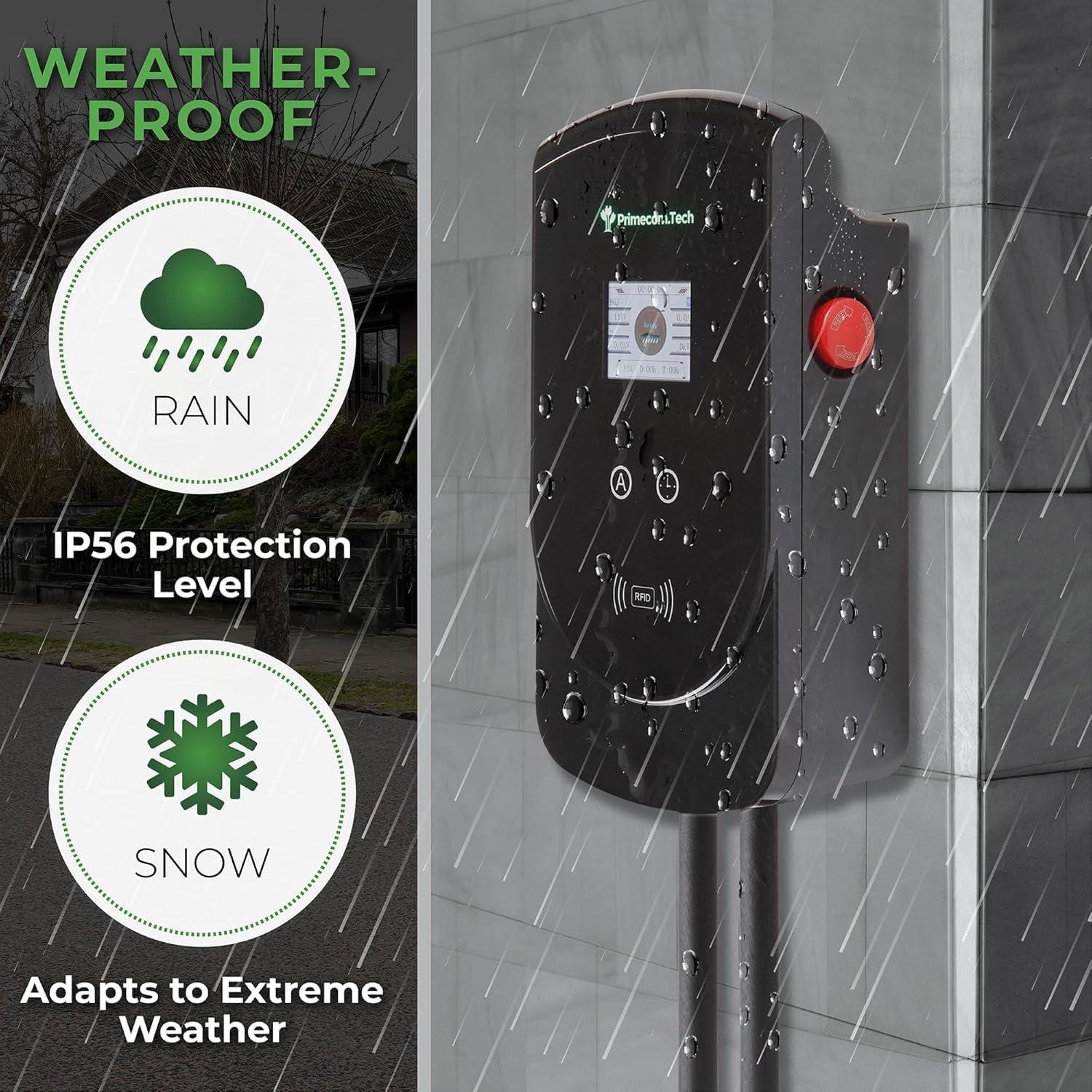 Cargador EV Inteligente PRIMECOM 80A 22KW 5.64m 220V