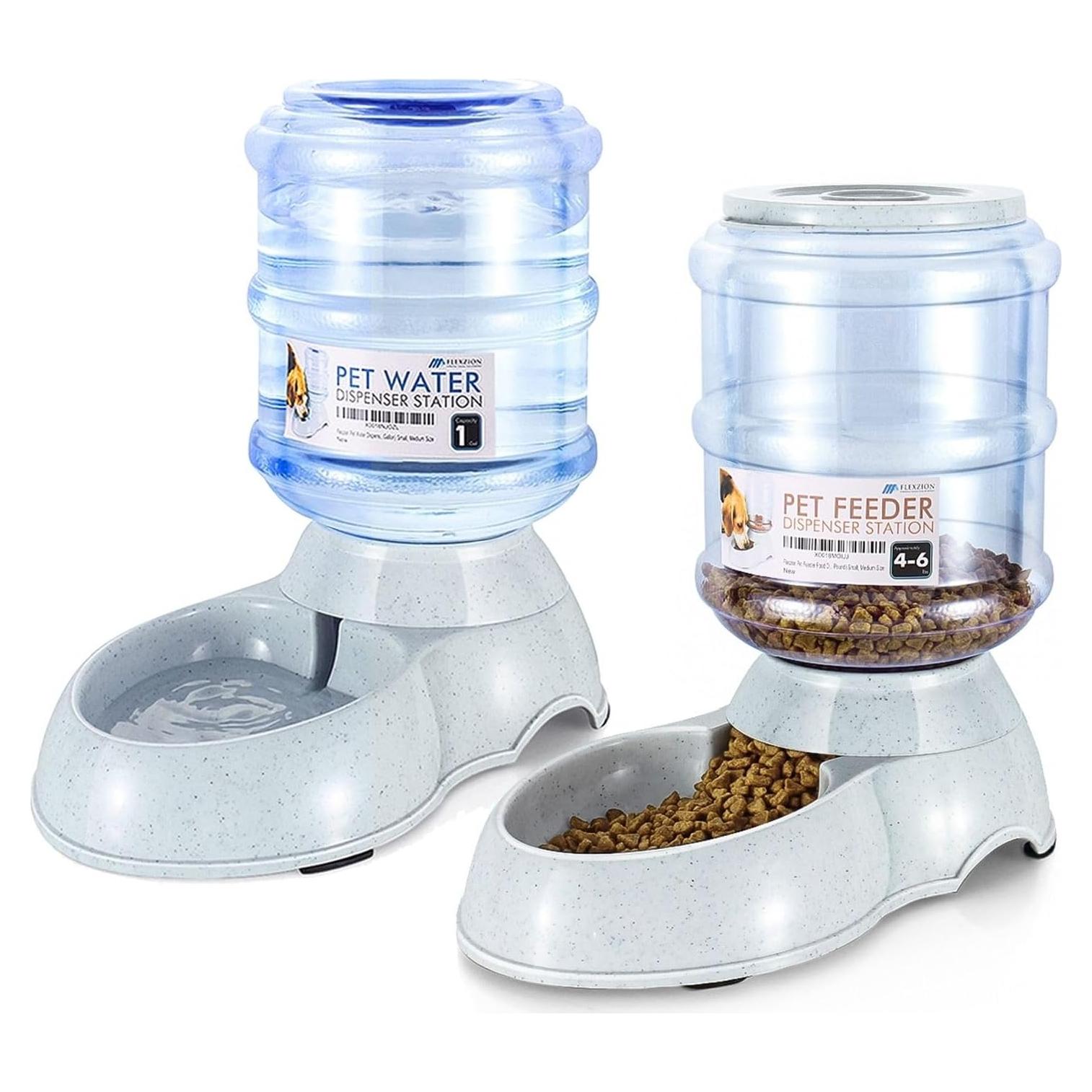 Comederos y Bebederos Automáticos Flexzion 3.78L para Mascotas