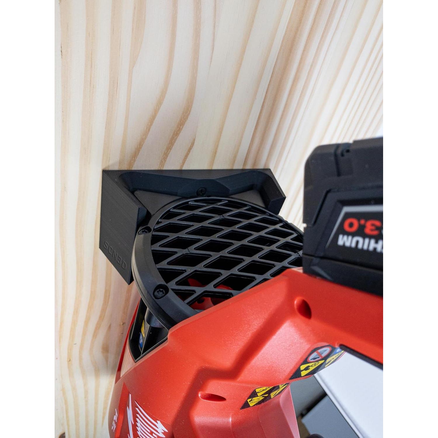 Soporte de Pared SCN3D para Soplador Milwaukee M18 - Negro