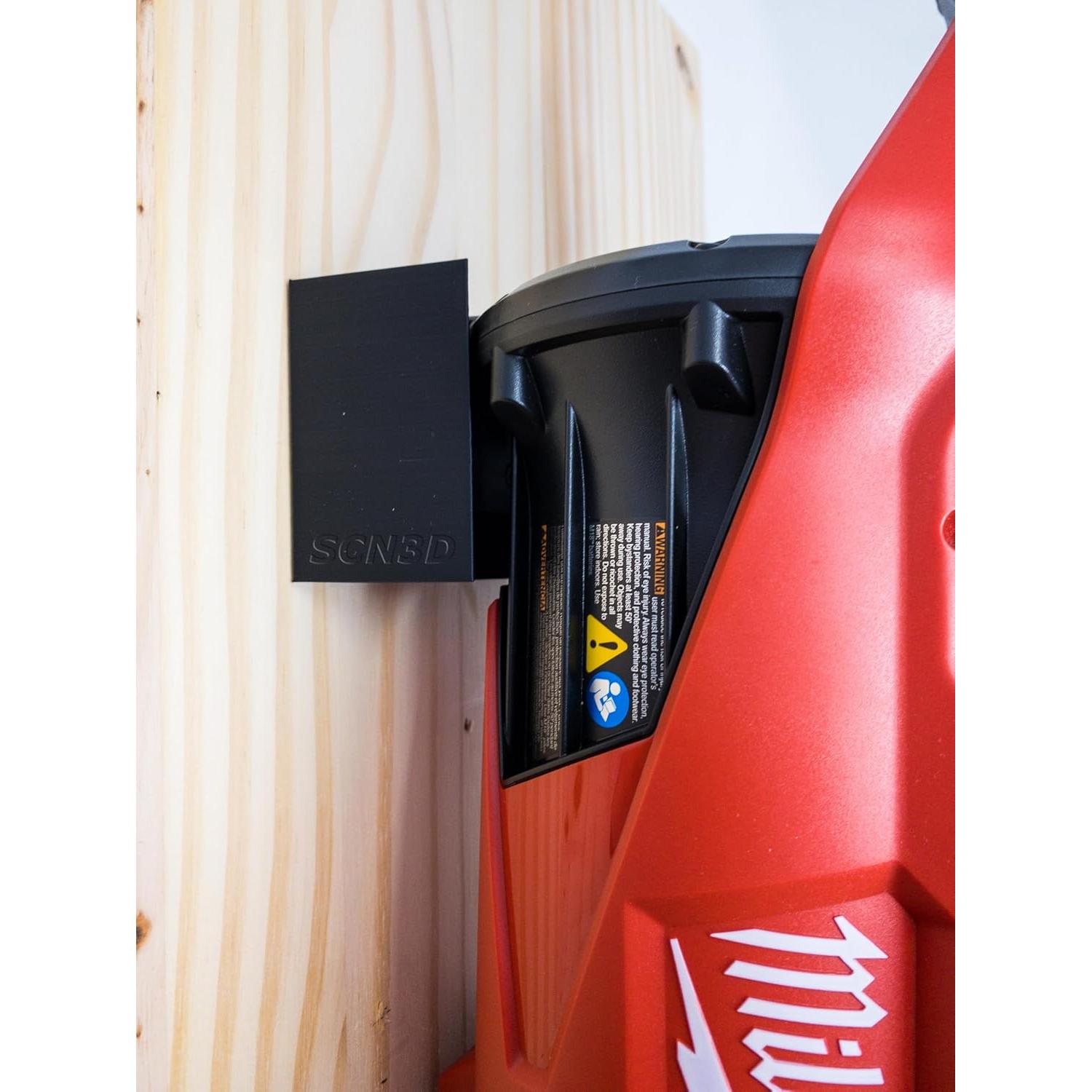 Soporte de Pared SCN3D para Soplador Milwaukee M18 - Negro