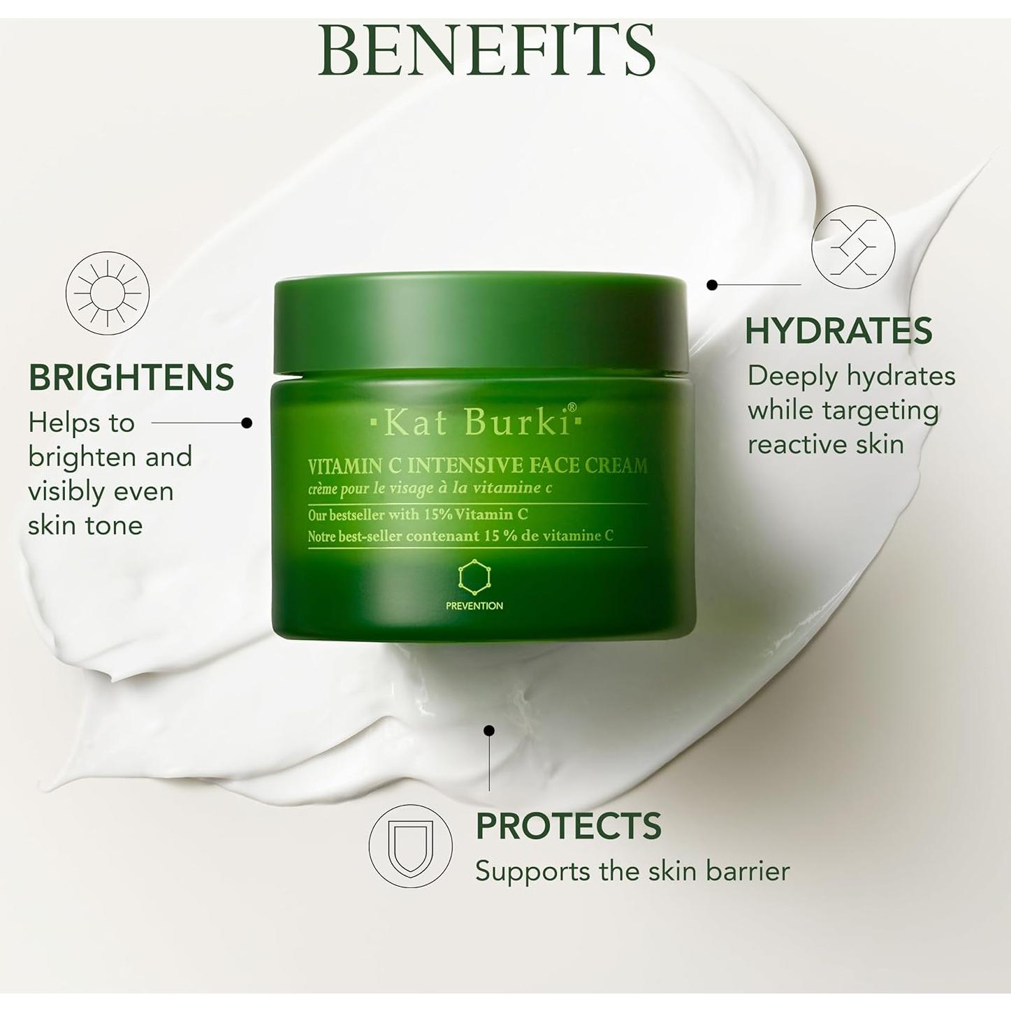 Crema Facial Intensiva KAT BURKI Vitamina C 15% 29.57 ml