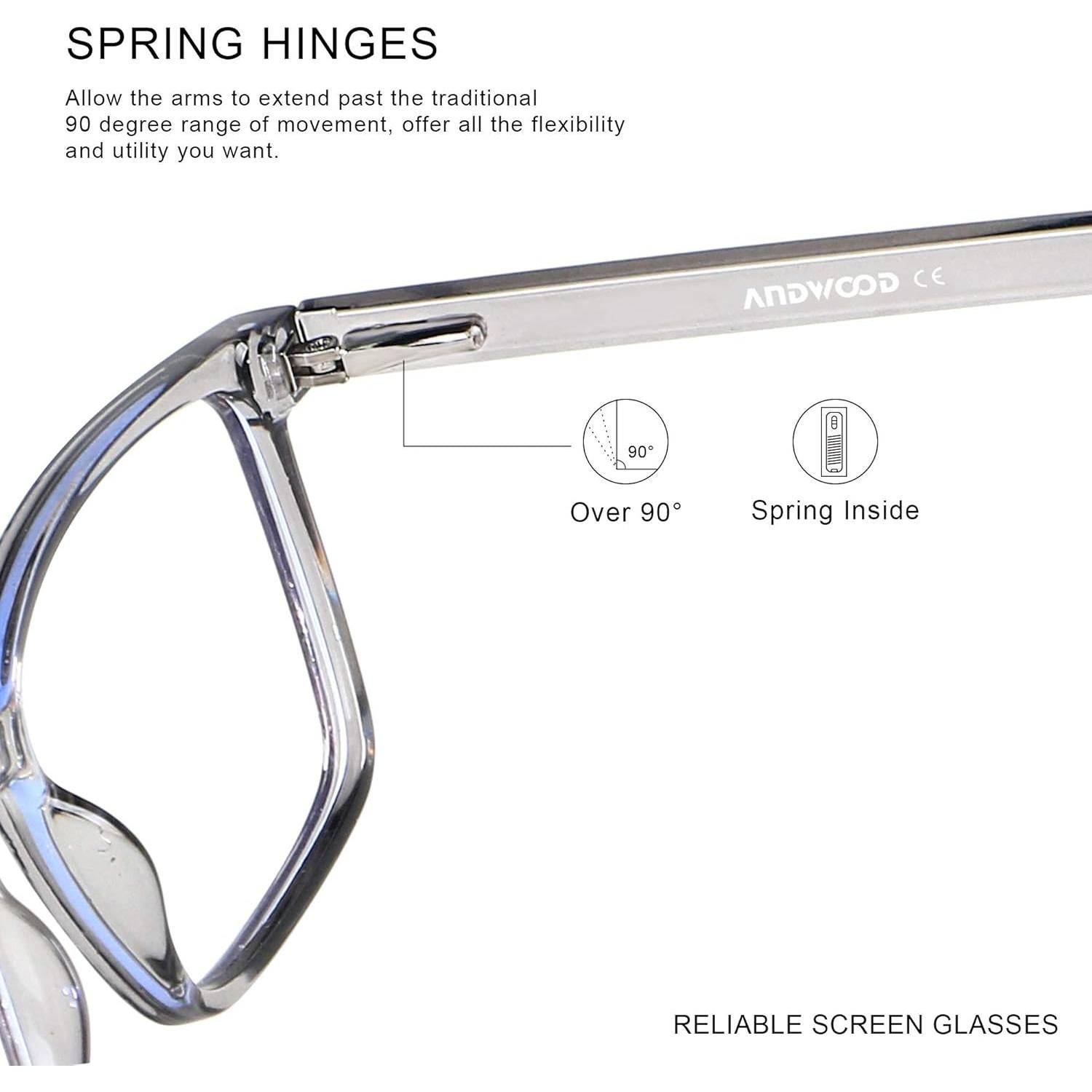 Gafas Anti-Luz Azul ANDWOOD AR002 para Hombres y Mujeres