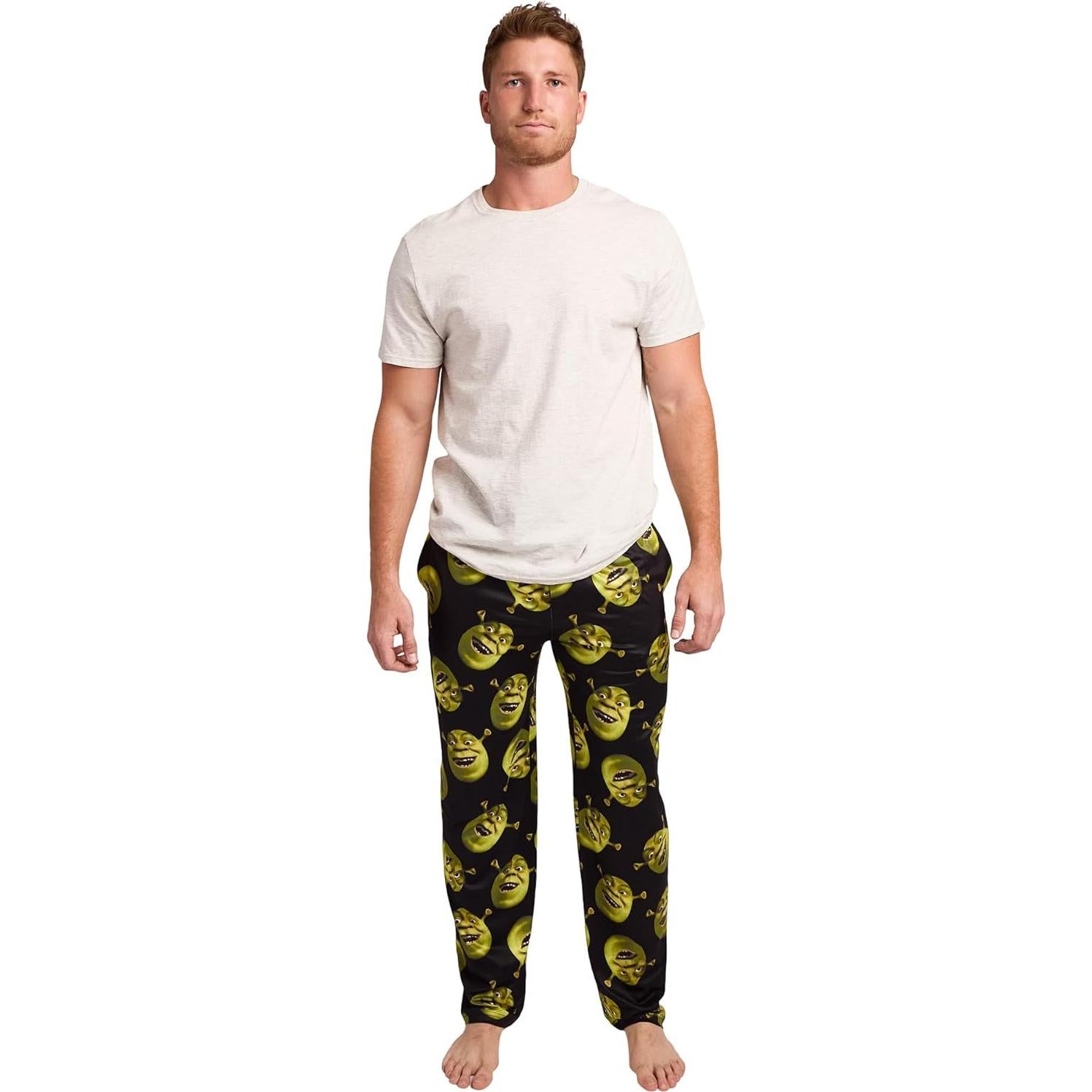 Pantalón de Pijama Shrek para Hombres - Bioworld - Suave