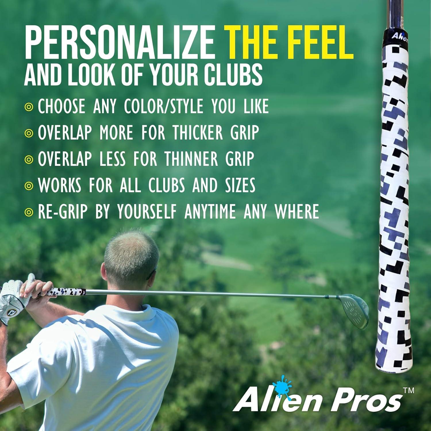 Cintas de Agarre de Golf Alien Pros - Paquete de 3 Unidades