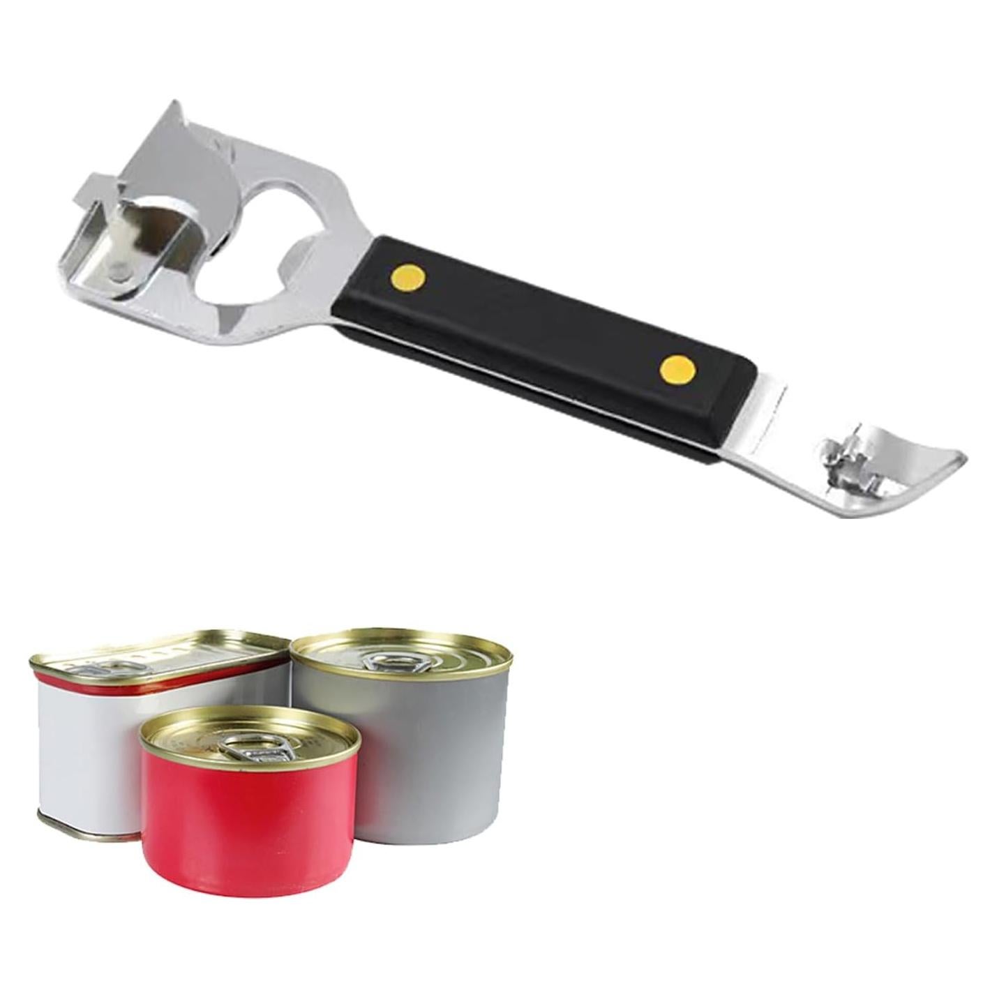 Abre latas manual 4 en 1 HLCM - Versátil y fácil de usar