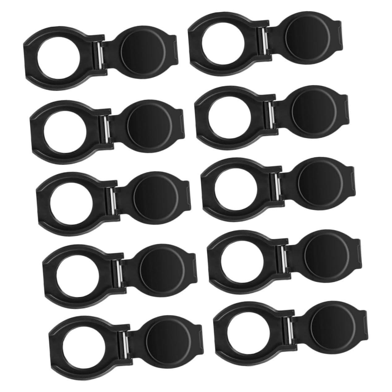 Cubierta de Lente de Cámara USB Artibetter 10 Pcs Negra