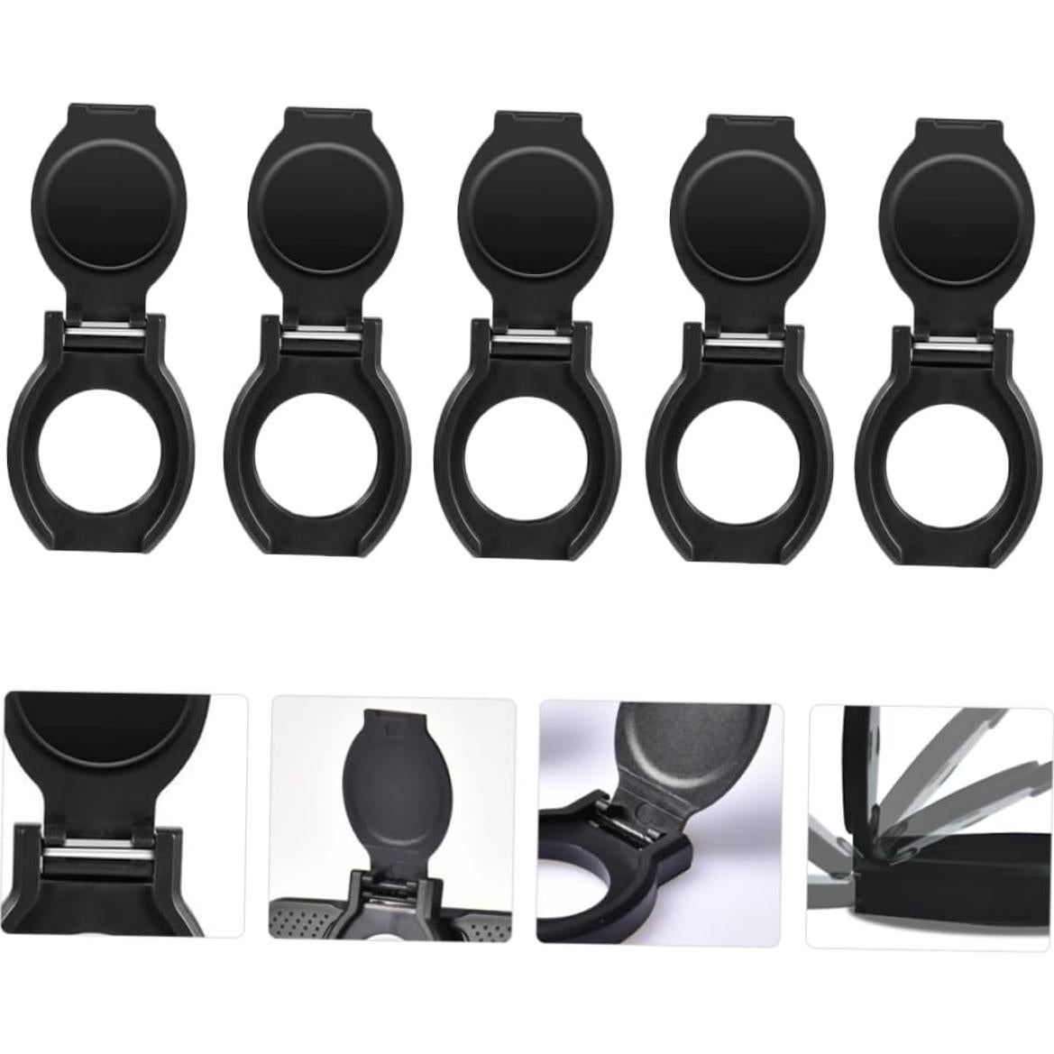 Cubierta de Lente de Cámara USB Artibetter 10 Pcs Negra