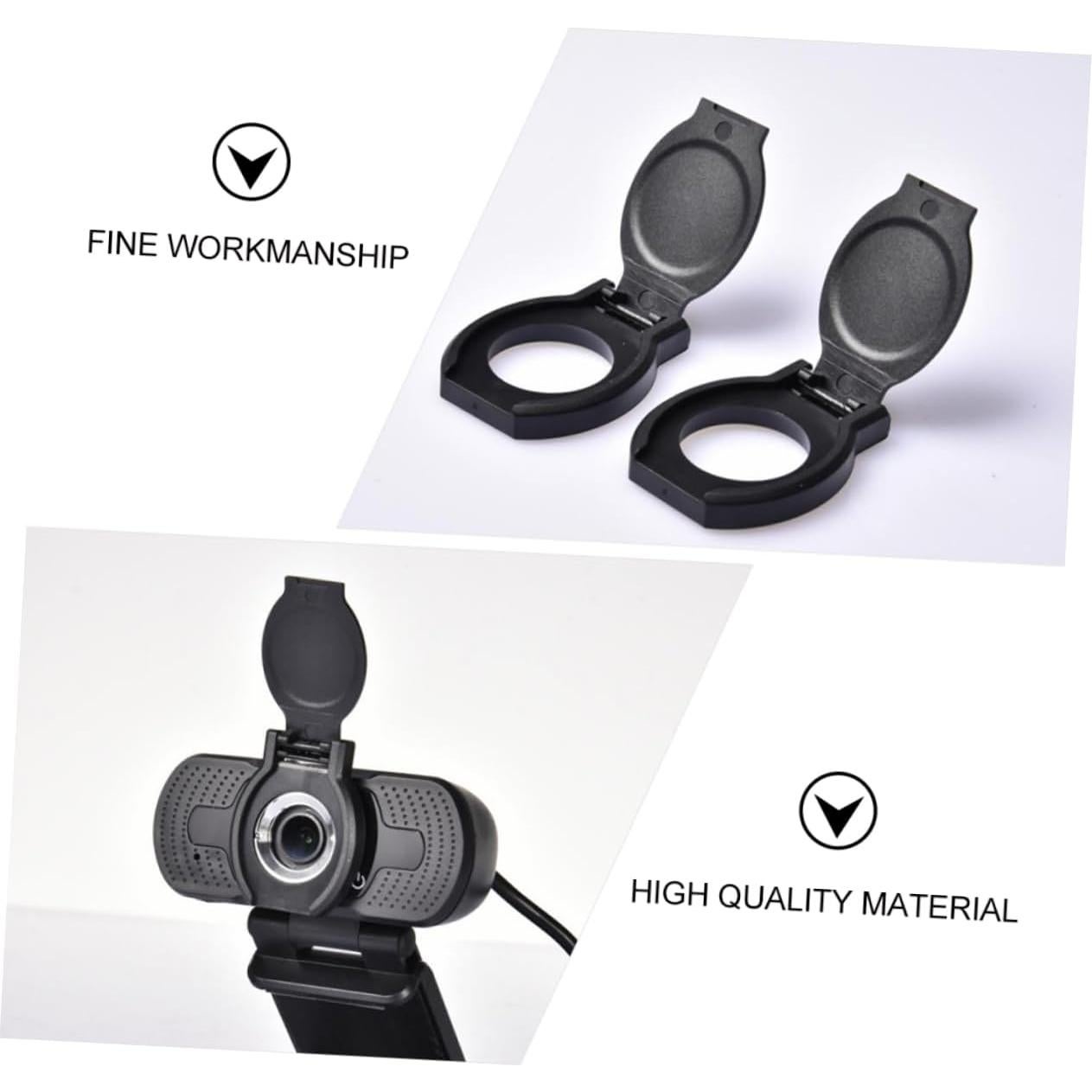 Cubierta de Lente de Cámara USB Artibetter 10 Pcs Negra