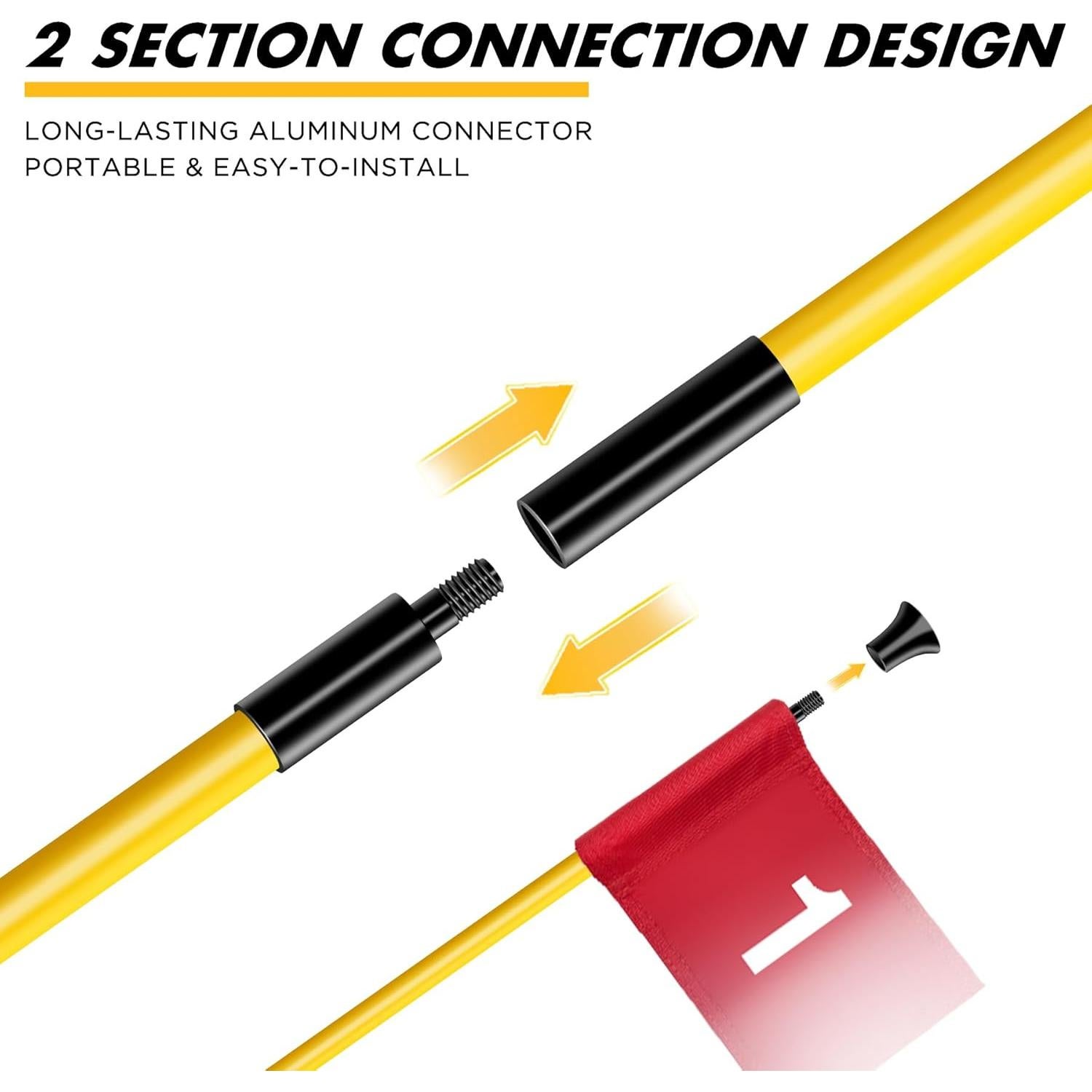 Bandera de Golf KINGTOP 3FT con Recuperador de Pelotas