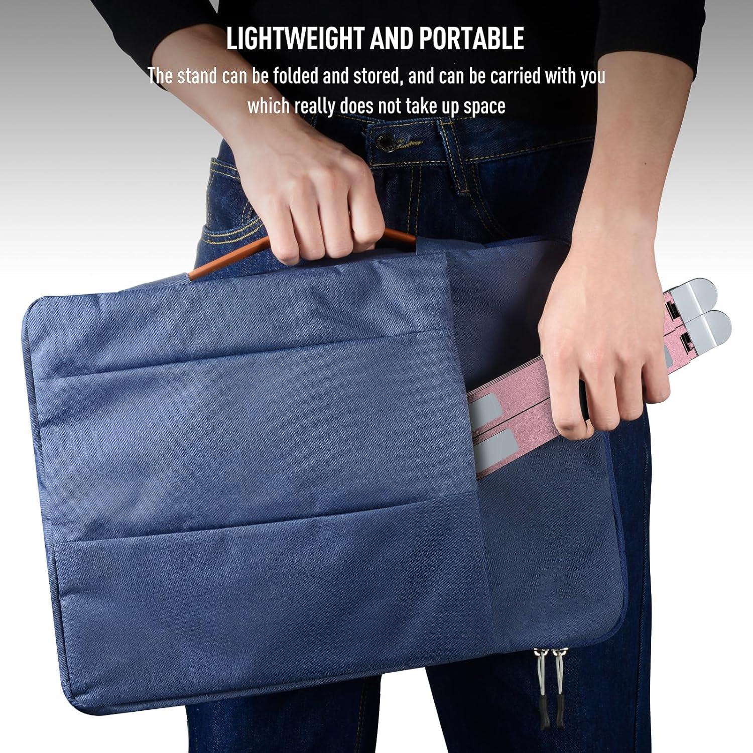 Soporte de Laptop VAJUN Ajustable Plegable Rosa 10-15.6"