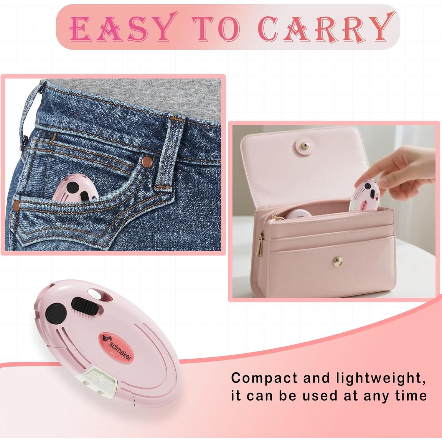 Cuchillos Utility Plegables Scimaker Rosa - 4 Paquete con 10 Cuchillas