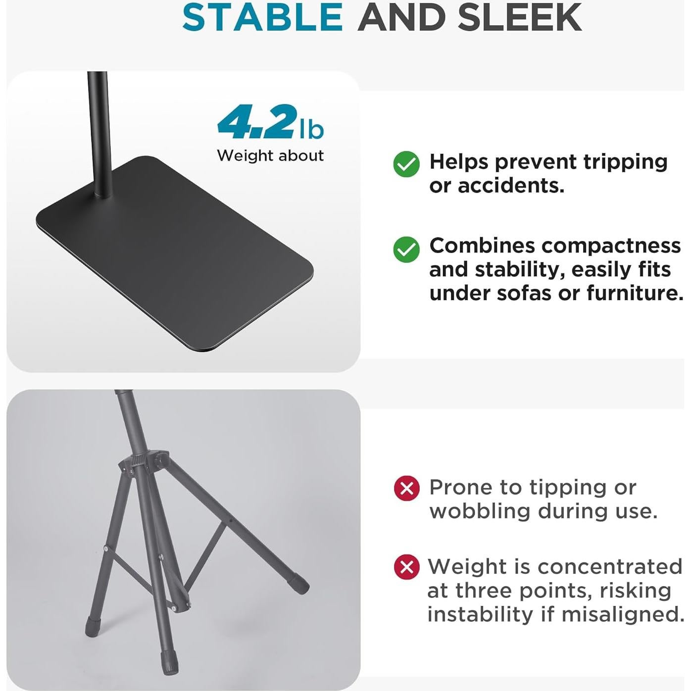 Soporte de Piso InnoGear TFS01H Ajustable para Tabletas