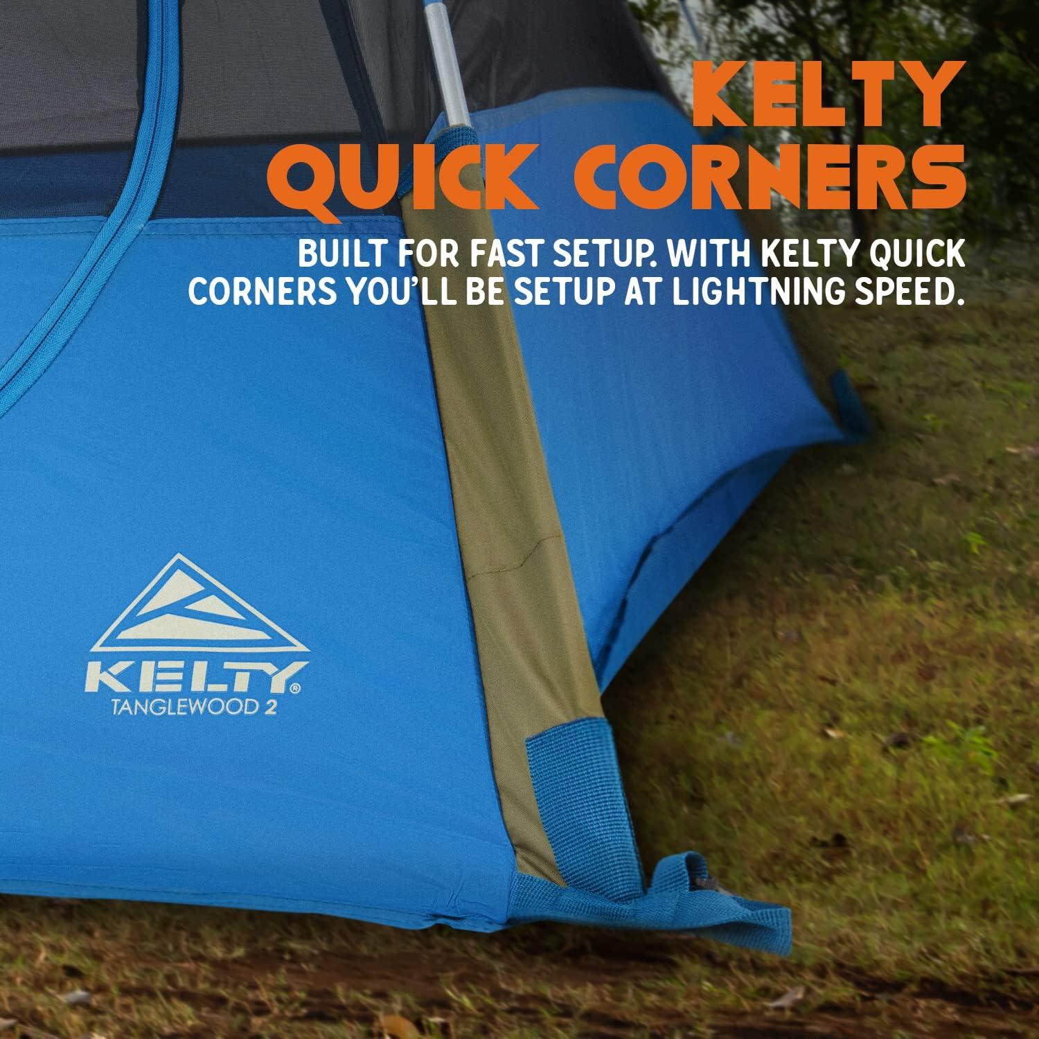Carpa de Camping Kelty Tanglewood 2 Personas Azul - Montaje Rápido