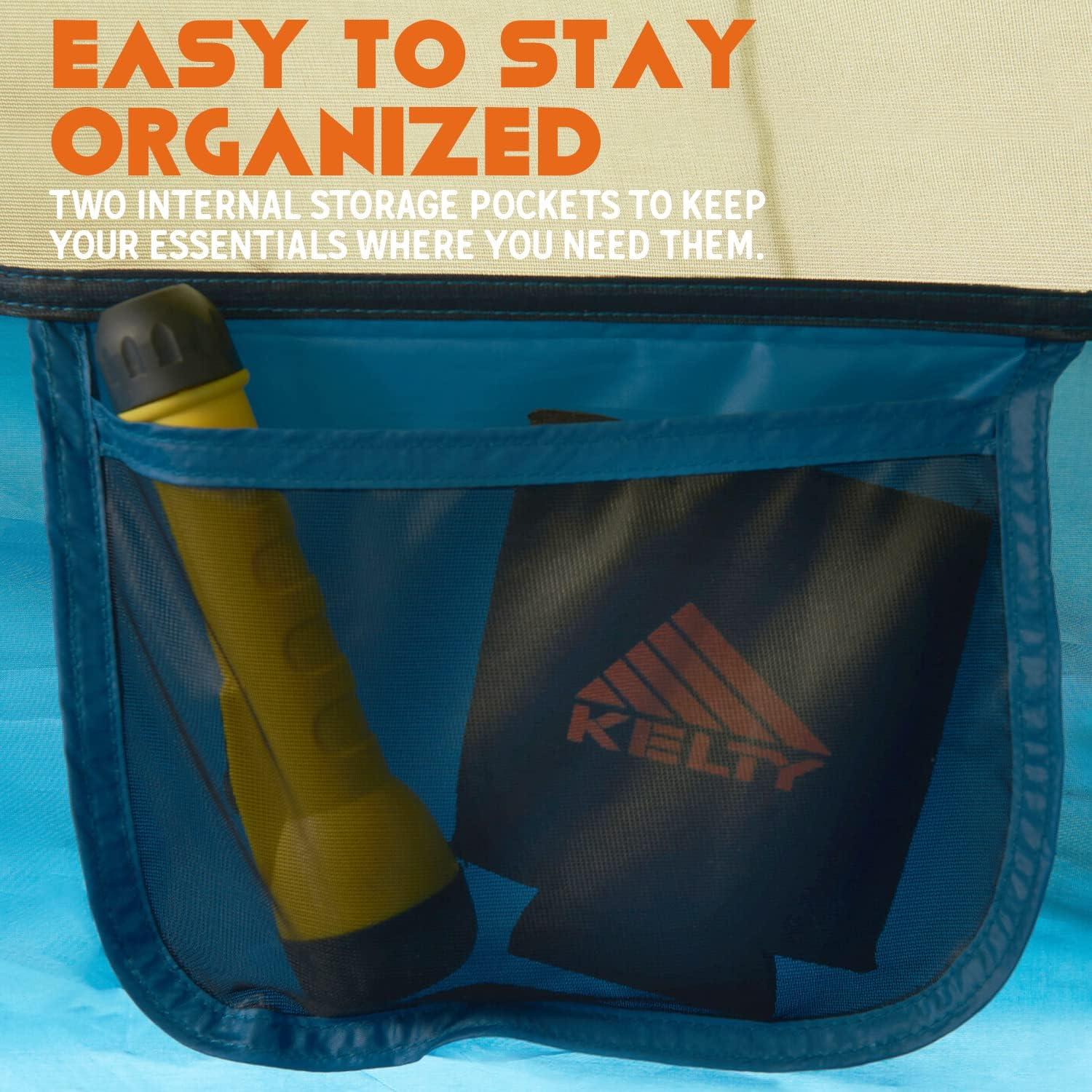 Carpa de Camping Kelty Tanglewood 2 Personas Azul - Montaje Rápido