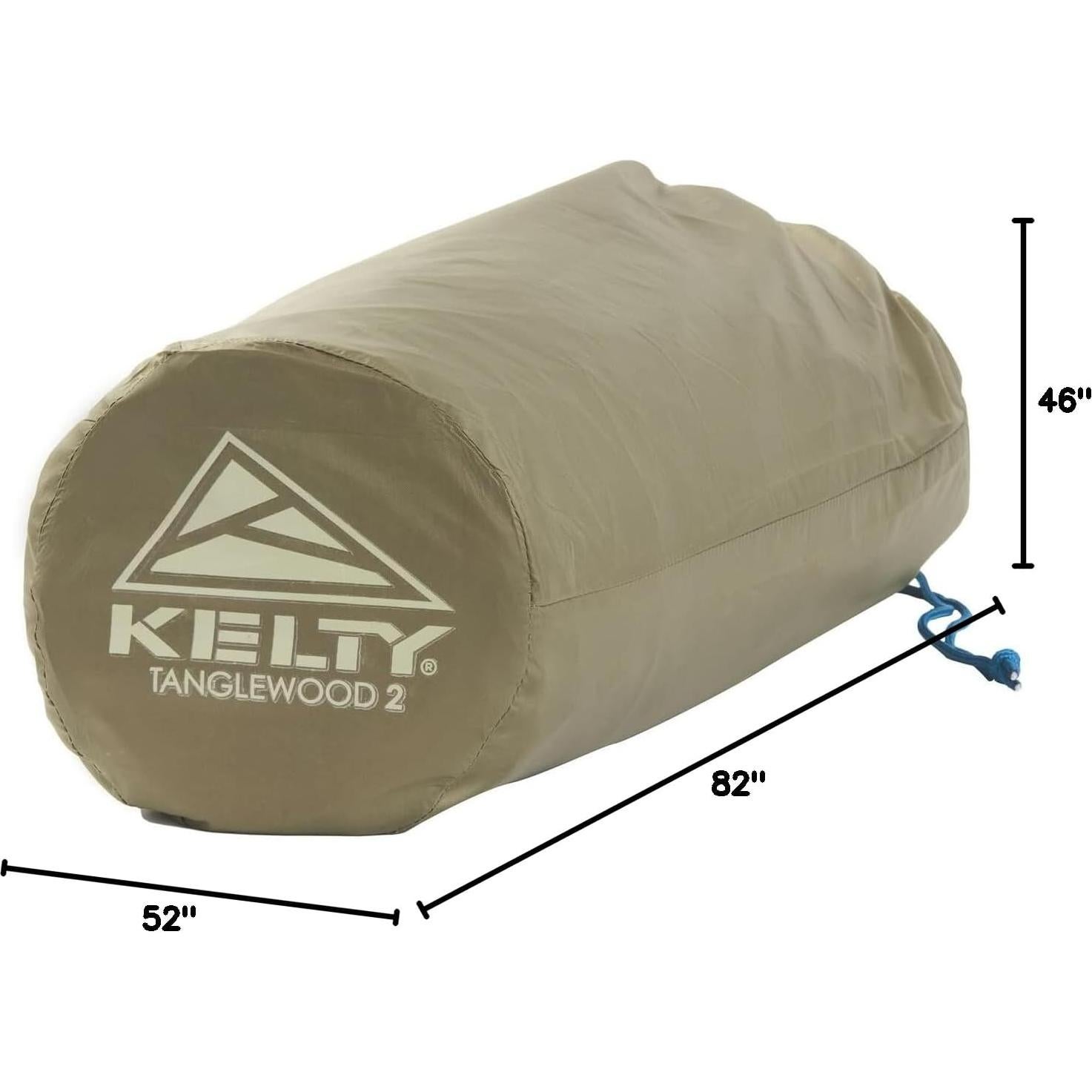 Carpa de Camping Kelty Tanglewood 2 Personas Azul - Montaje Rápido