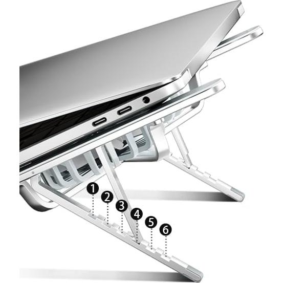 Soporte para Laptop Miteng Plegable con Ventiladores 17.3 cm