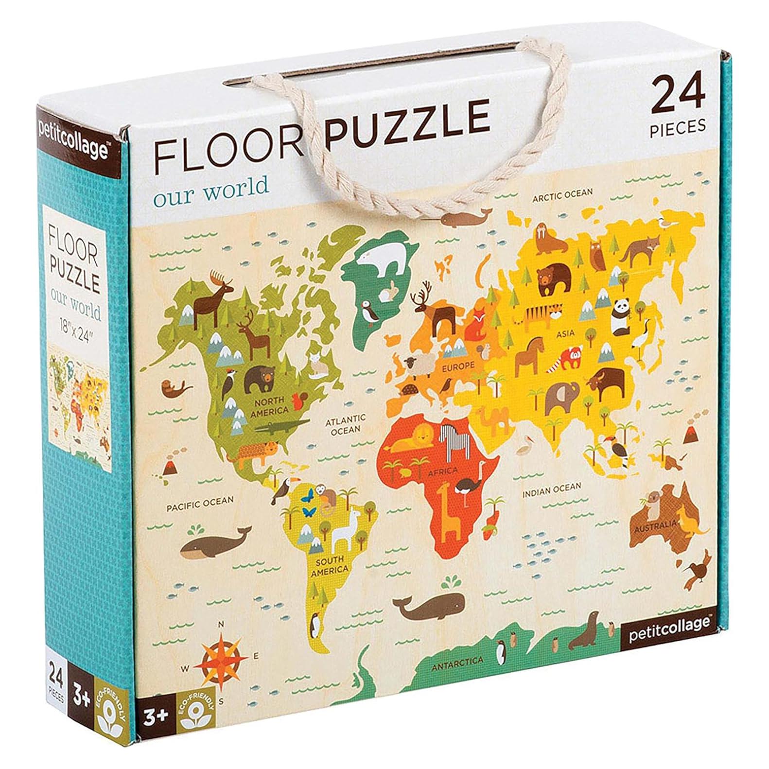 Rompecabezas de Suelo Petit Collage Nuestro Mundo 24 Piezas