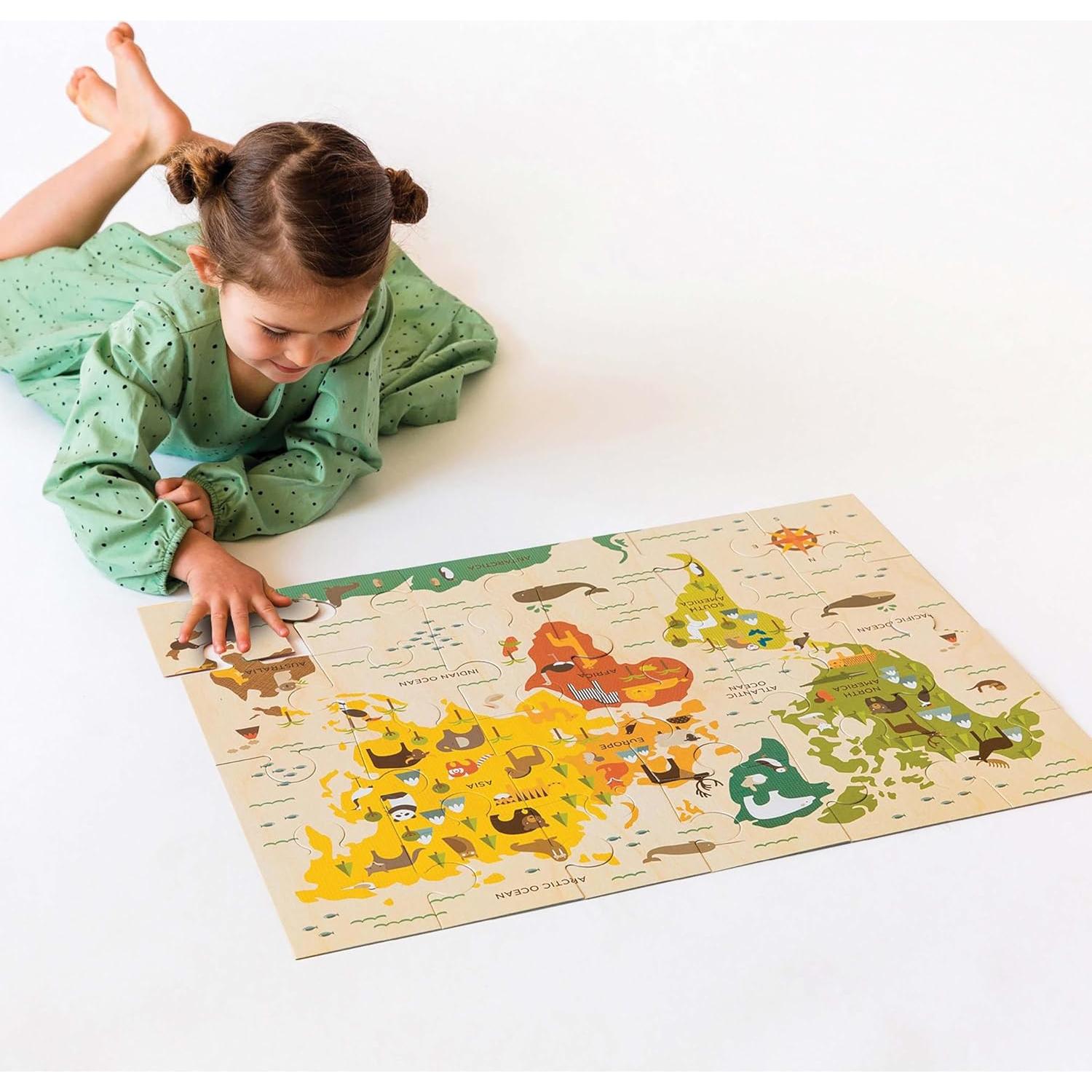 Rompecabezas de Suelo Petit Collage Nuestro Mundo 24 Piezas