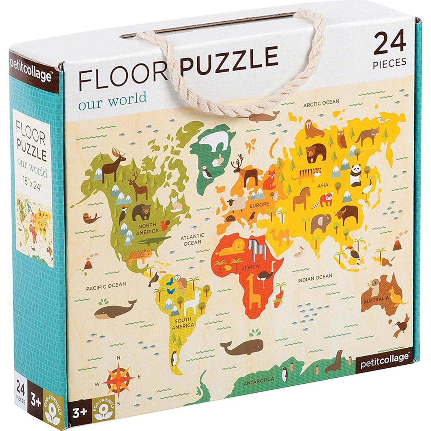 Rompecabezas de Suelo Petit Collage Nuestro Mundo 24 Piezas