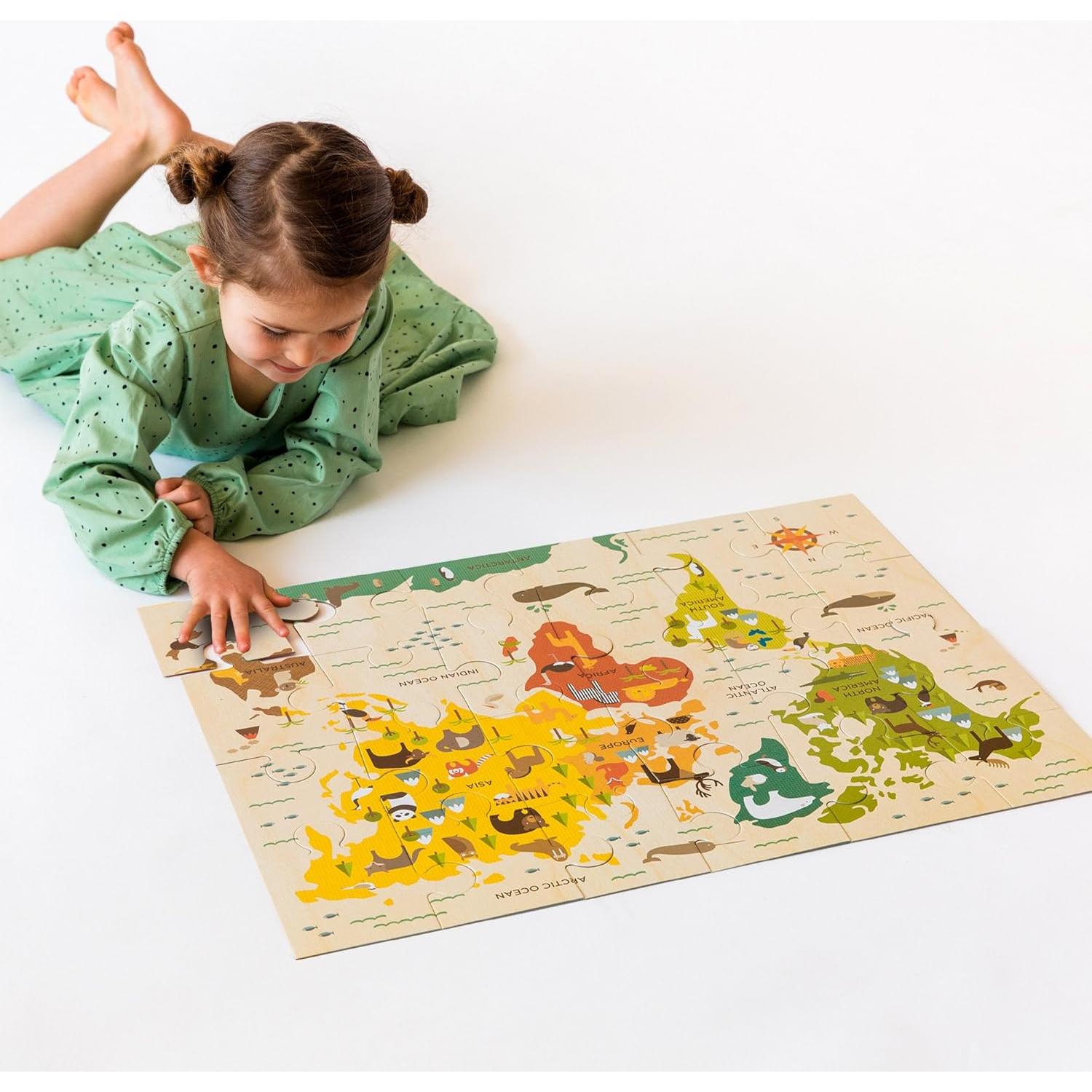 Rompecabezas de Suelo Petit Collage Nuestro Mundo 24 Piezas