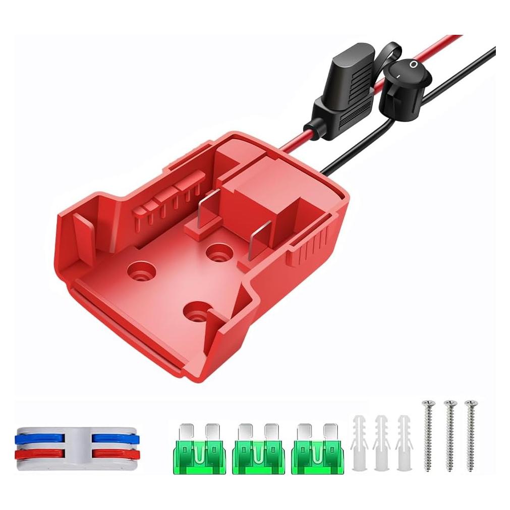 Adaptador de Rueda de Poder Mil.Waukee 18V con Fusibles