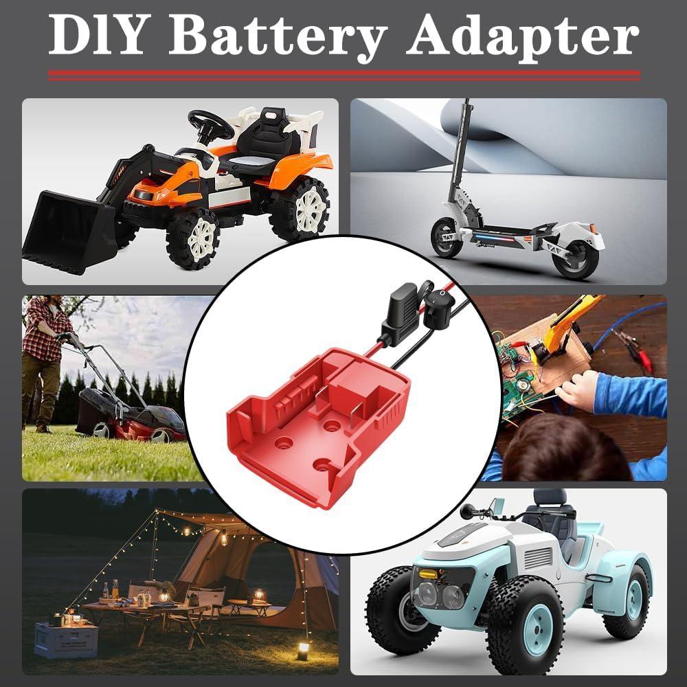 Adaptador de Rueda de Poder Mil.Waukee 18V con Fusibles