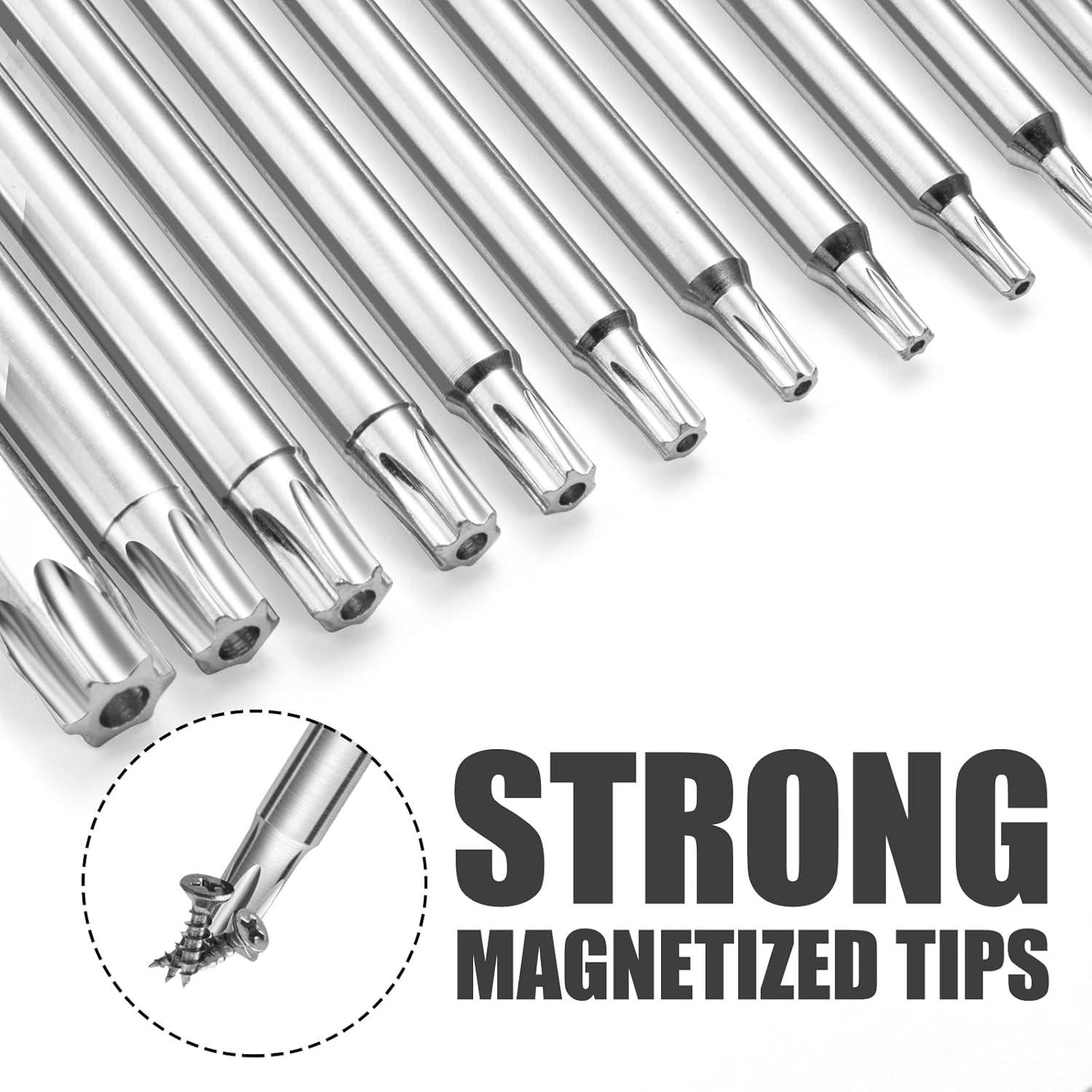 Juego de 11 Puntas Torx de Seguridad NAUIX S2 10.16 cm