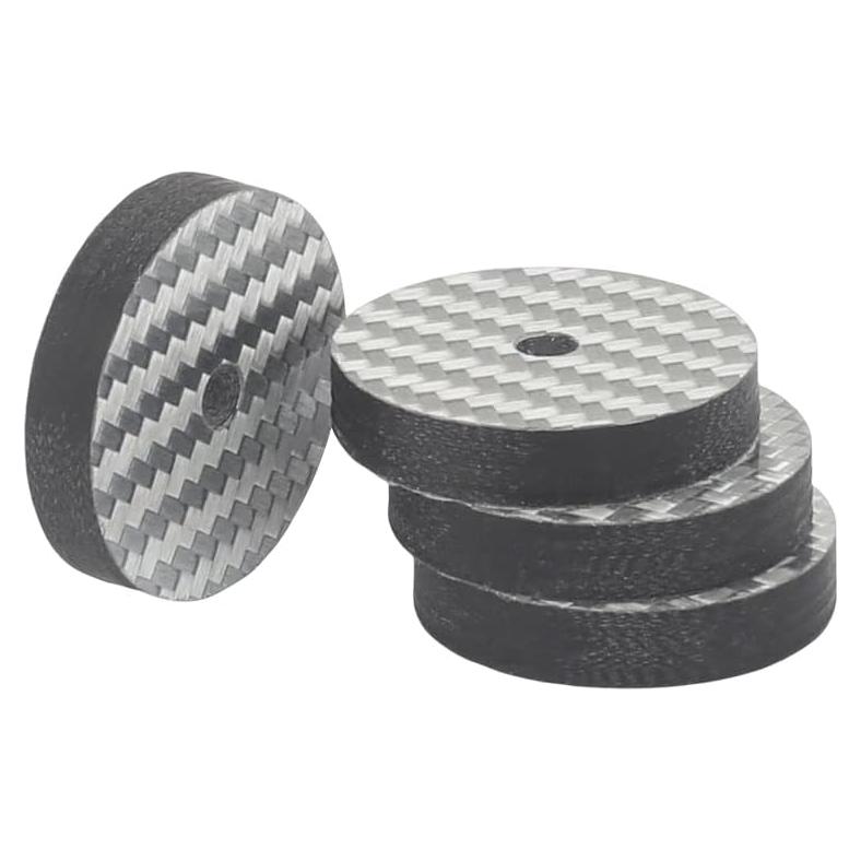 Patas de Aislamiento Audiocrast 25x5mm Fibra de Carbono 4Pcs