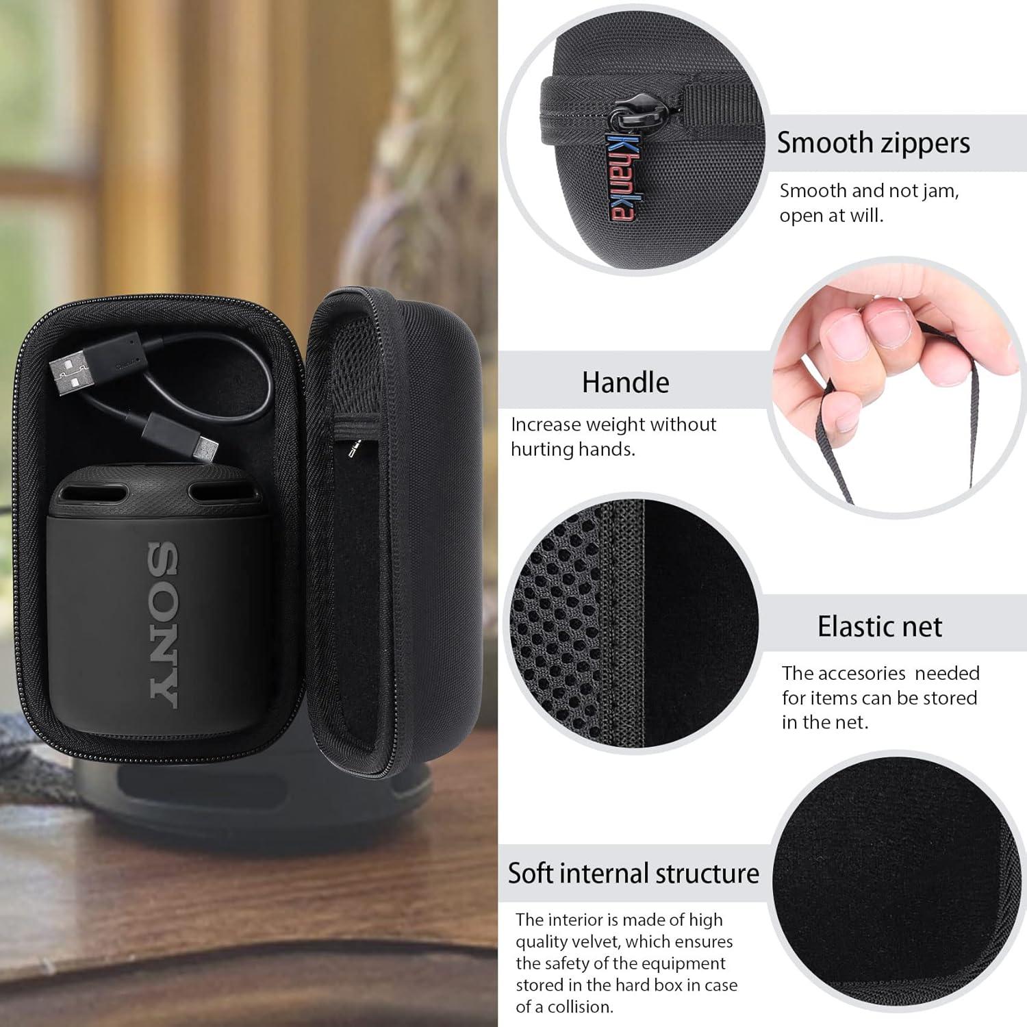 Funda Dura Khanka para Altavoz Bluetooth Sony SRS-XB13 Negra