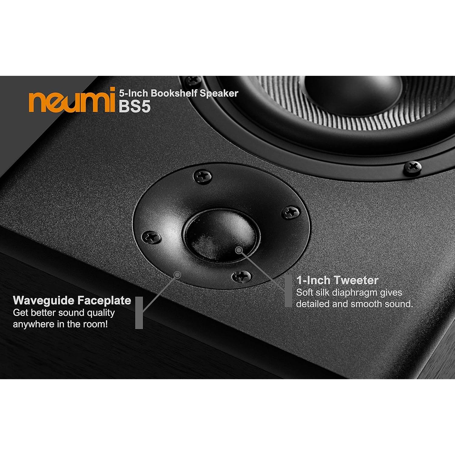 Altavoces Pasivos NEUMITECH BS5 5" y 1" Madera Oscura - Par