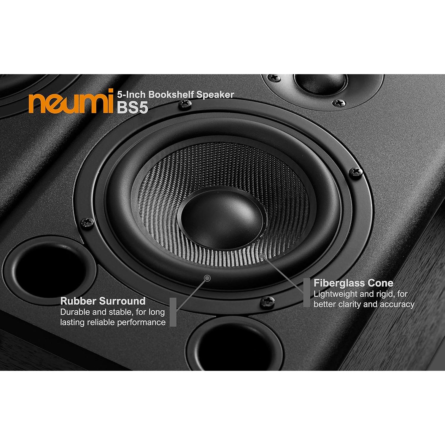 Altavoces Pasivos NEUMITECH BS5 5" y 1" Madera Oscura - Par