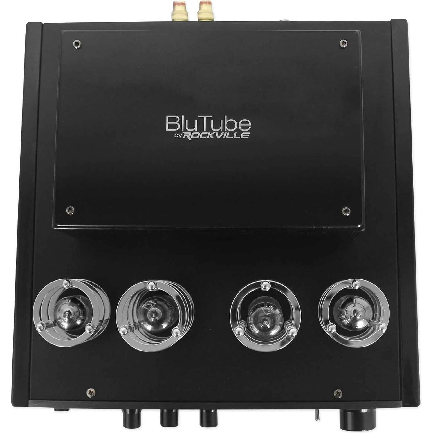Amplificador de Tubo Rockville BluTube LED 70W Bluetooth Negro