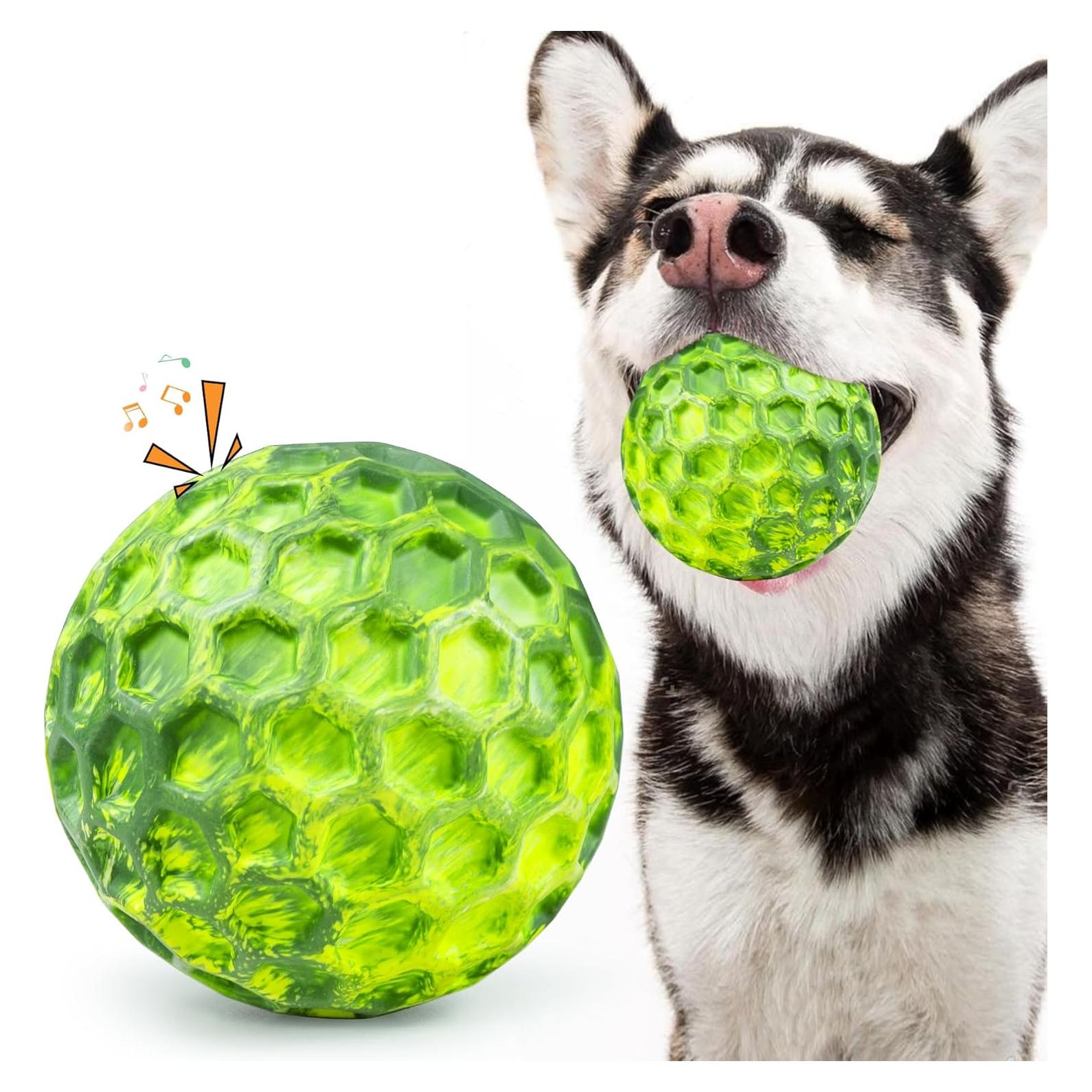 Pelota Squeaky para Perros Grandes ZRIFAQESW - Indestructible 8.13cm