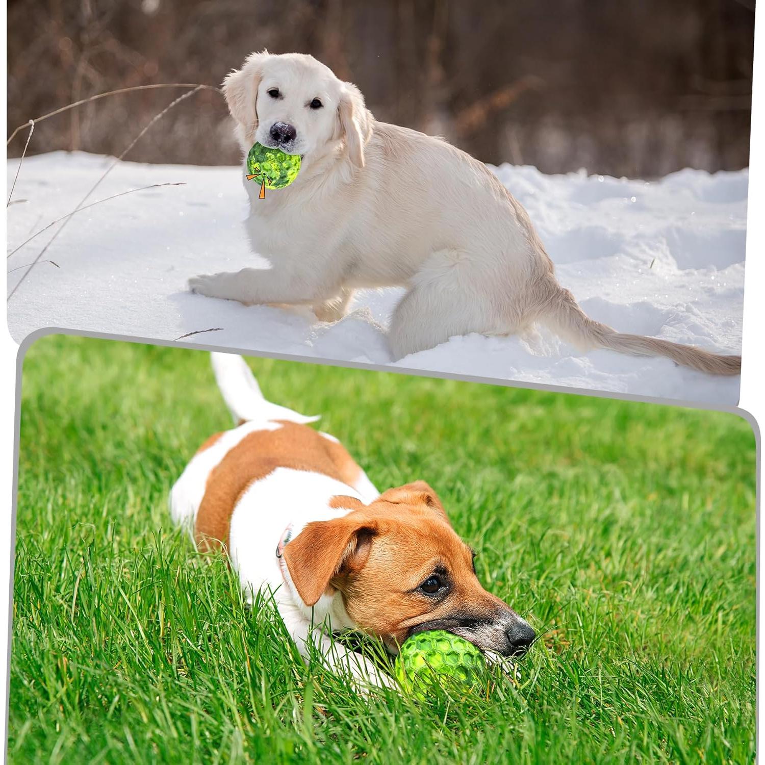 Pelota Squeaky para Perros Grandes ZRIFAQESW - Indestructible 8.13cm