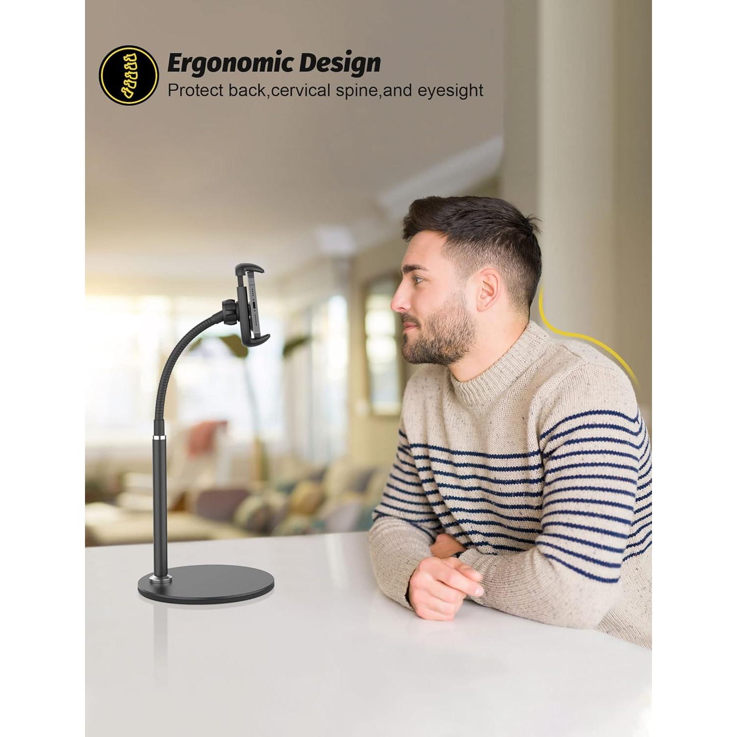 Soporte para Teléfono Móvil Klsniur Ajustable Negro