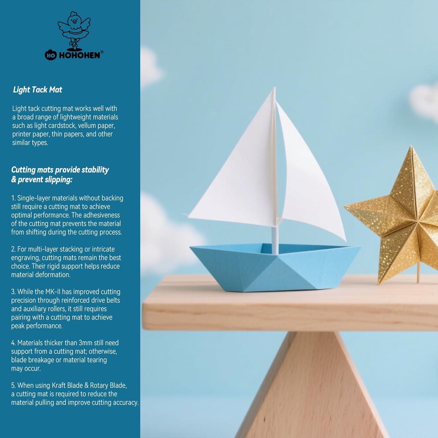 Alfombrillas de Corte Hohohen 3 Pack 35.56x38.1 cm para Cameo Plus