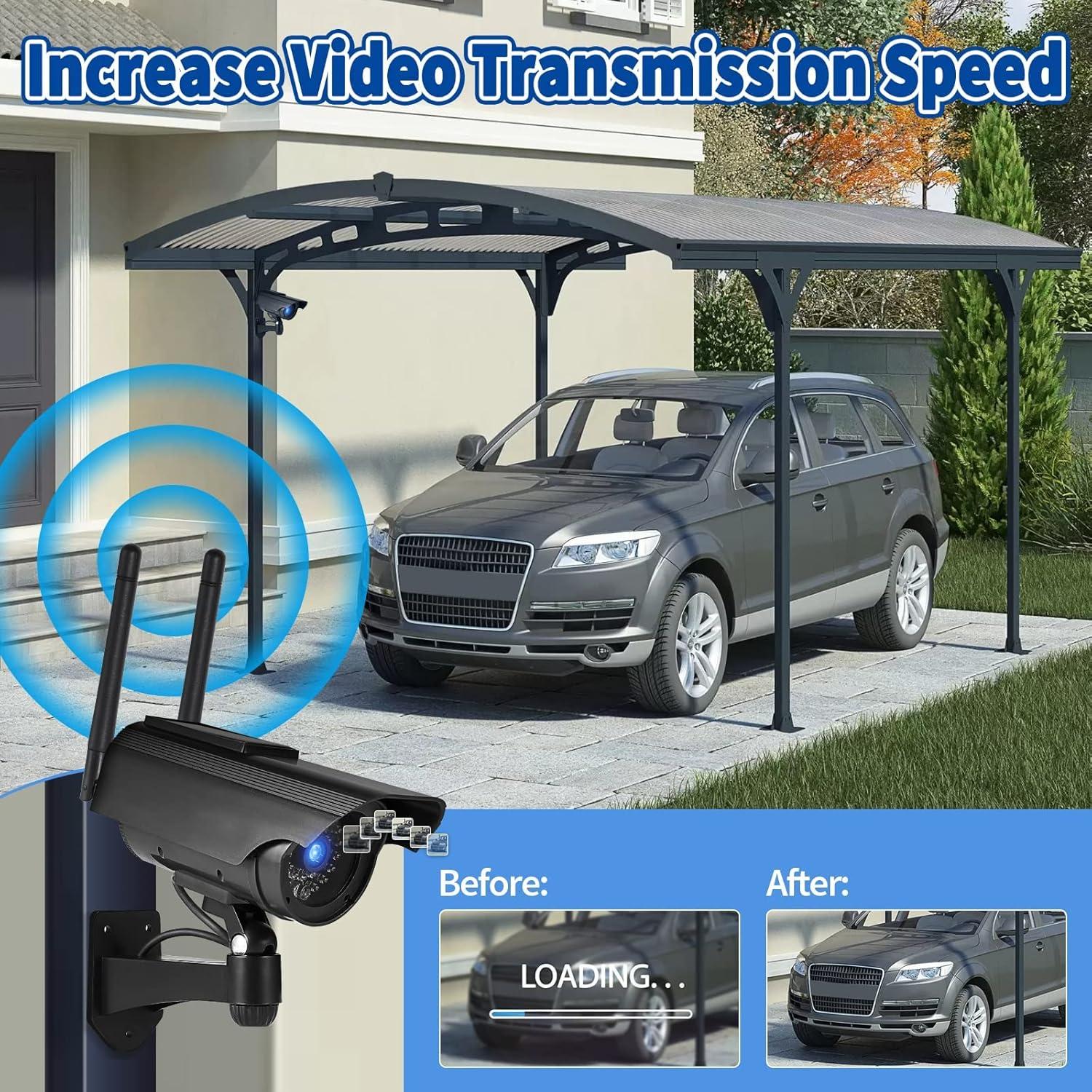 Antena Doble Banda WiFi Bingfu RP-SMA Macho 3dBi Paquete de 4