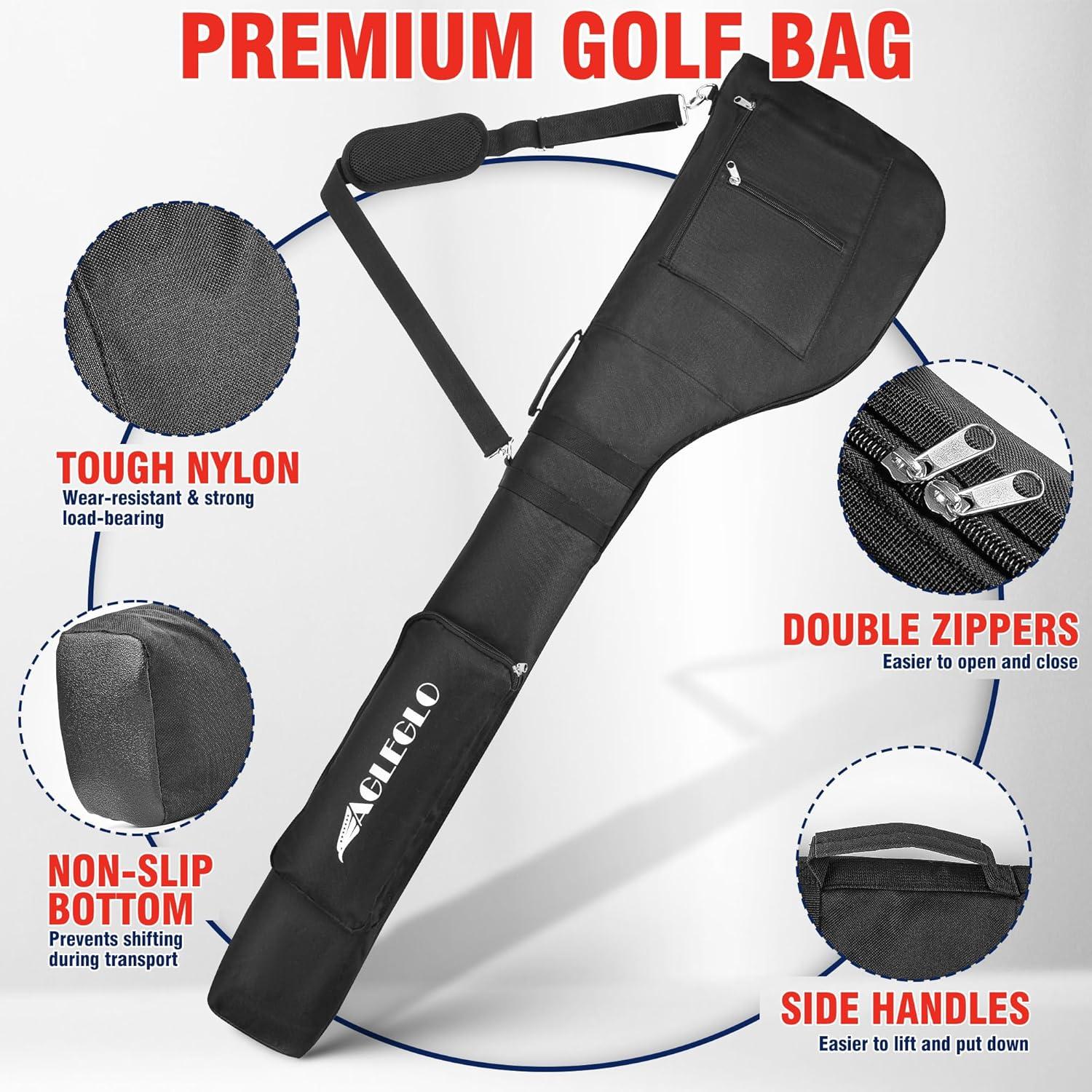 Bolsa de Golf EagleGlo Plegable para 8-10 Palos de Nylon