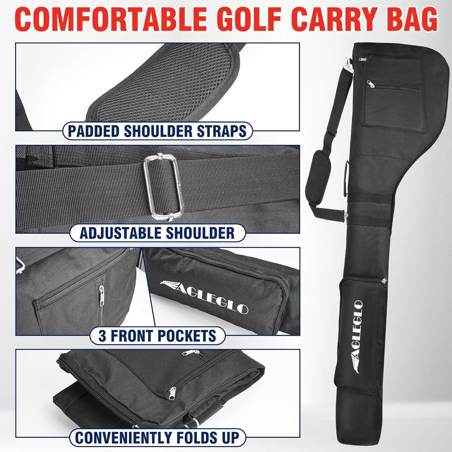 Bolsa de Golf EagleGlo Plegable para 8-10 Palos de Nylon