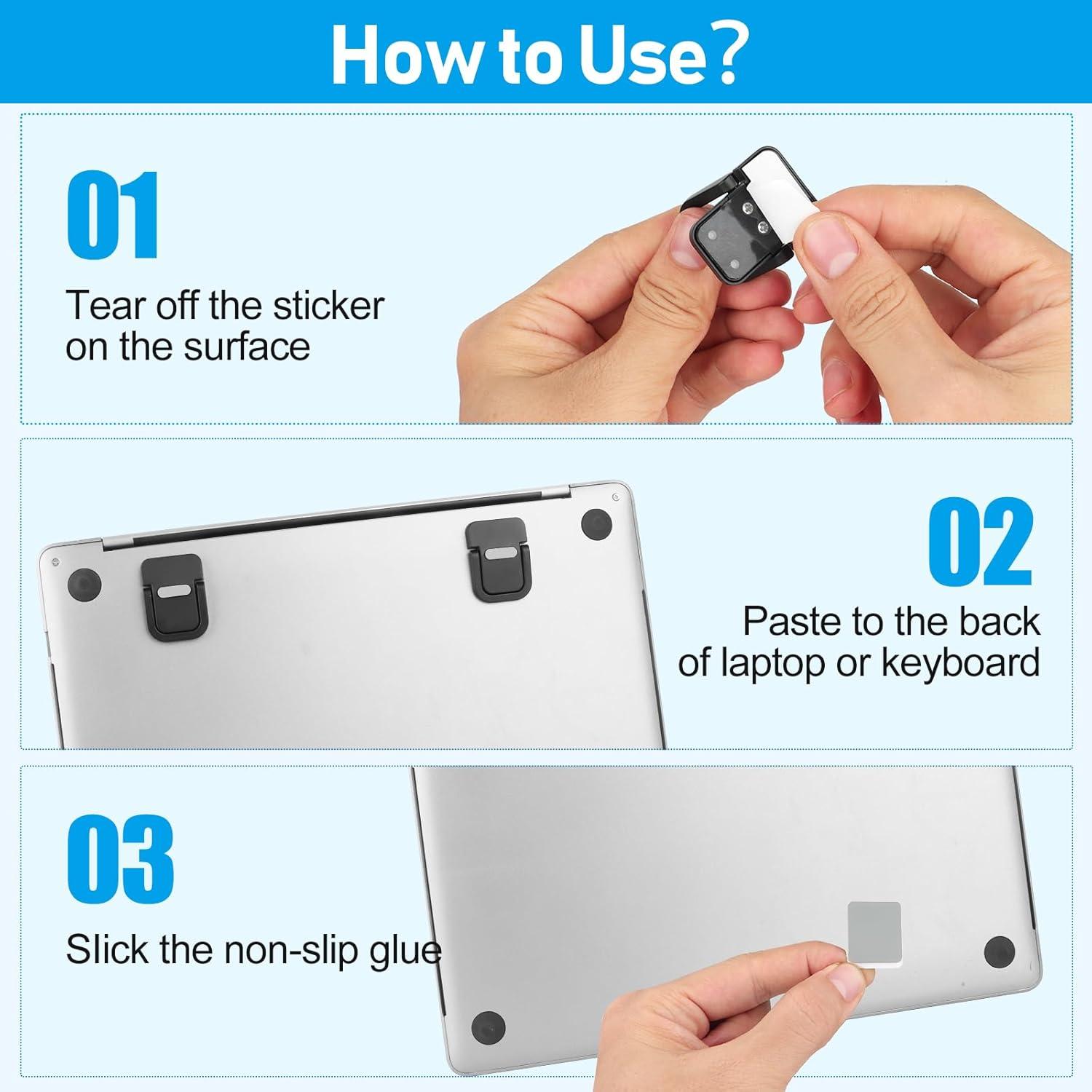 Soporte de Laptop YIPINVE Mini Ergonómico Plegable Plata