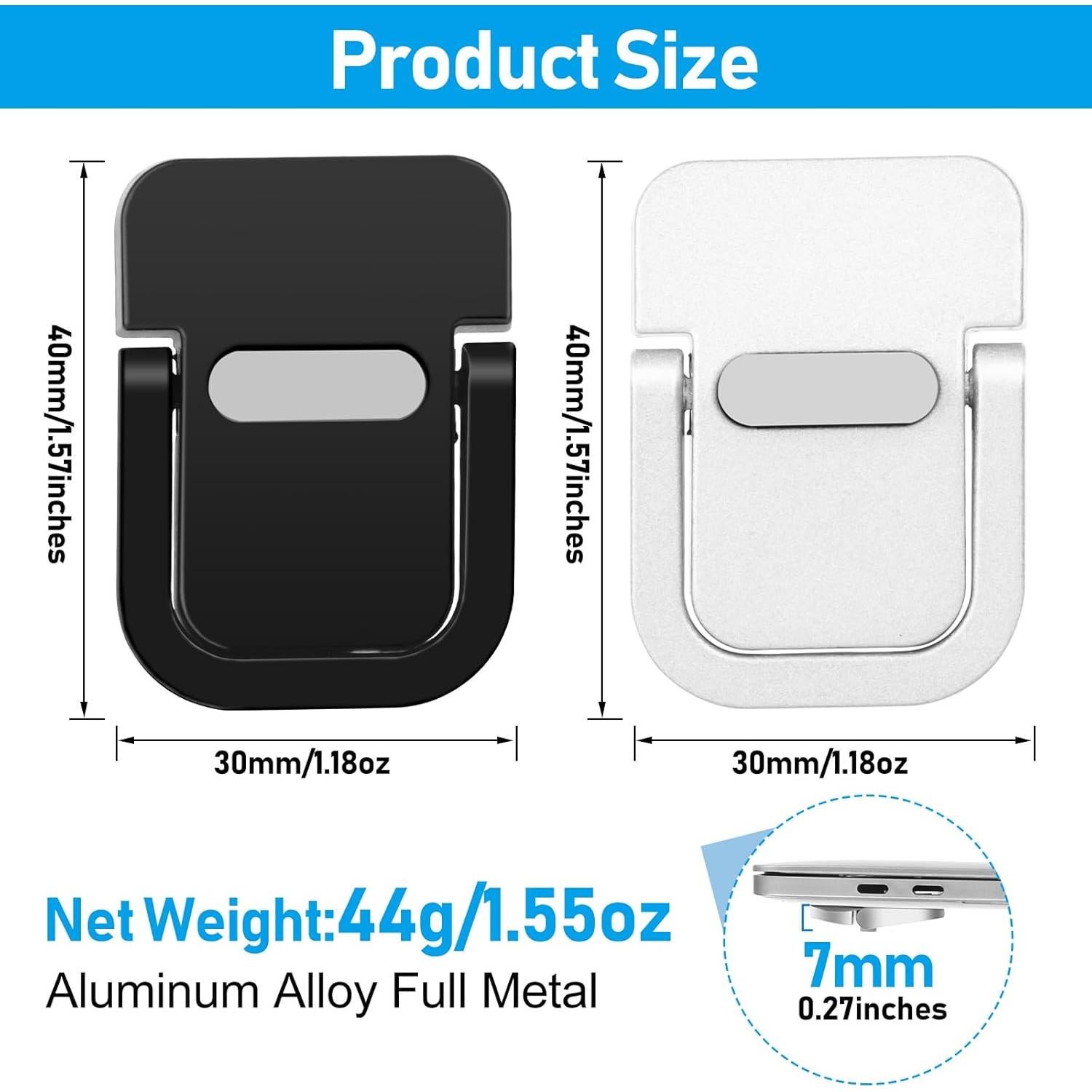 Soporte de Laptop YIPINVE Mini Ergonómico Plegable Plata