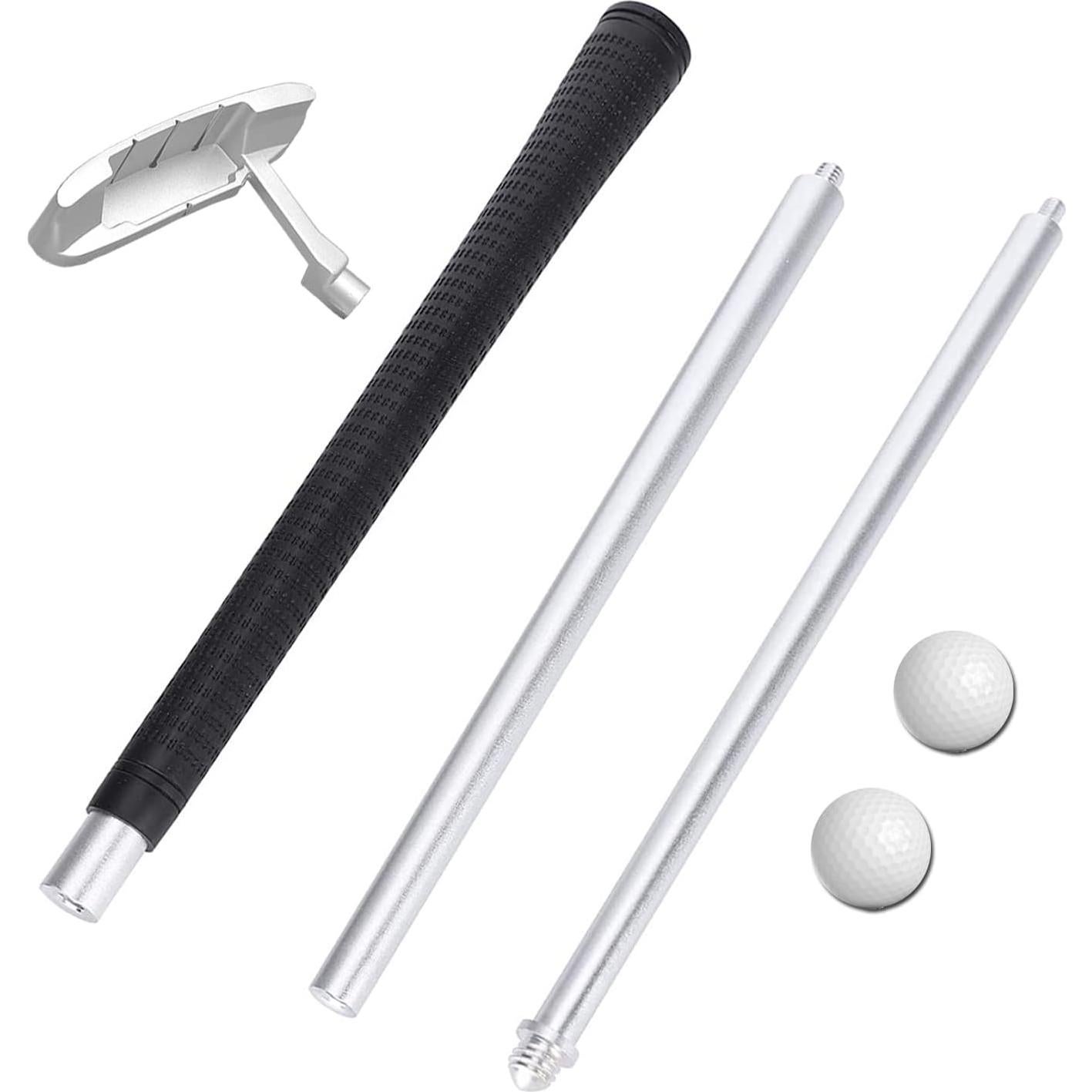 Putter de Golf LEAGY Portátil 4 Secciones con 2 Pelotas