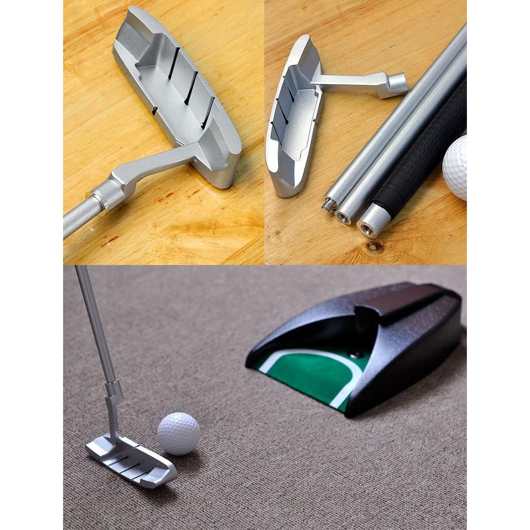 Putter de Golf LEAGY Portátil 4 Secciones con 2 Pelotas