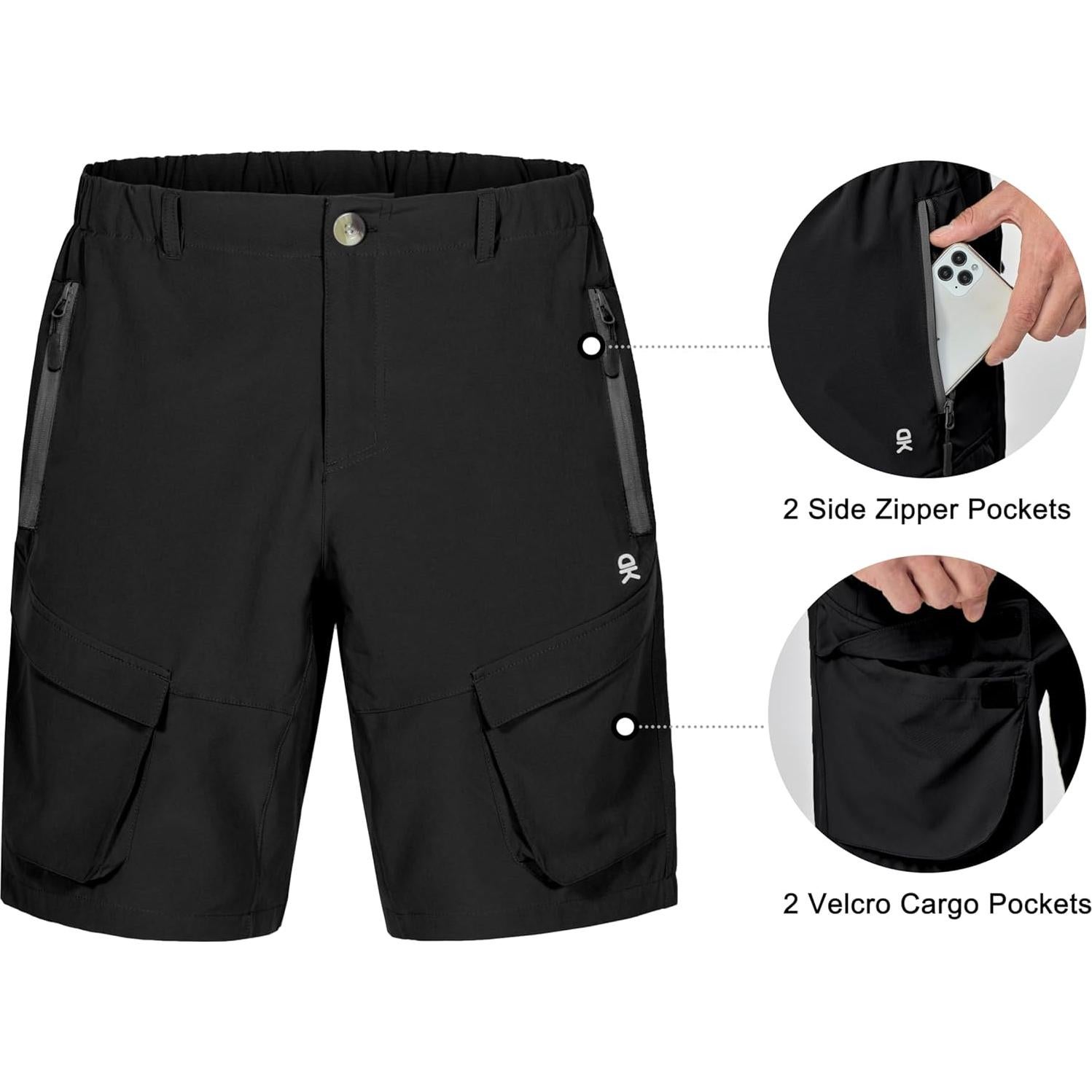 Pantalones Cortos Cargo Hombre Little Donkey Andy Secado Rápido