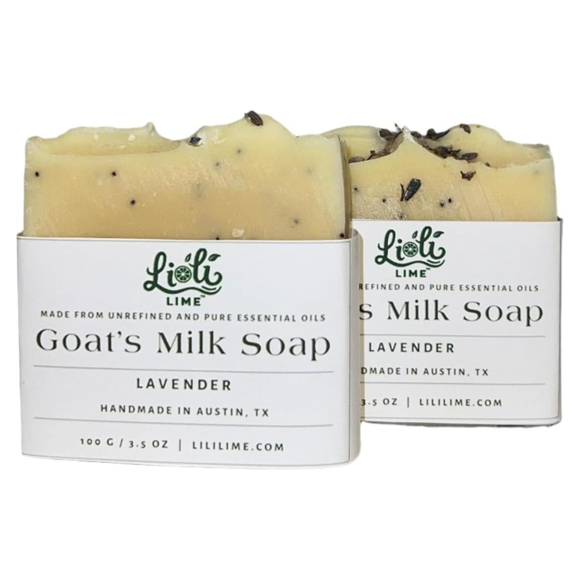 Jabón Natural de Leche de Cabra LiLi Lime con Lavanda - 198 g