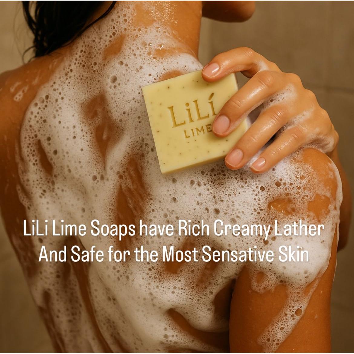 Jabón Natural de Leche de Cabra LiLi Lime con Lavanda - 198 g