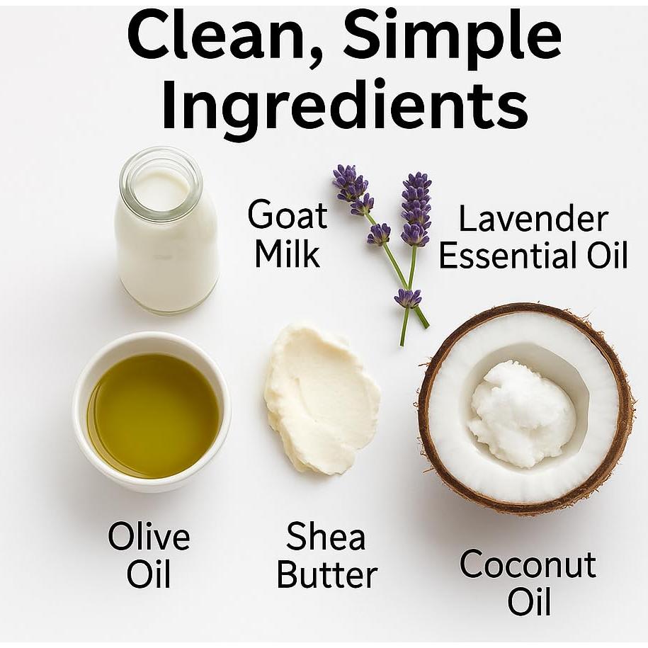 Jabón Natural de Leche de Cabra LiLi Lime con Lavanda - 198 g