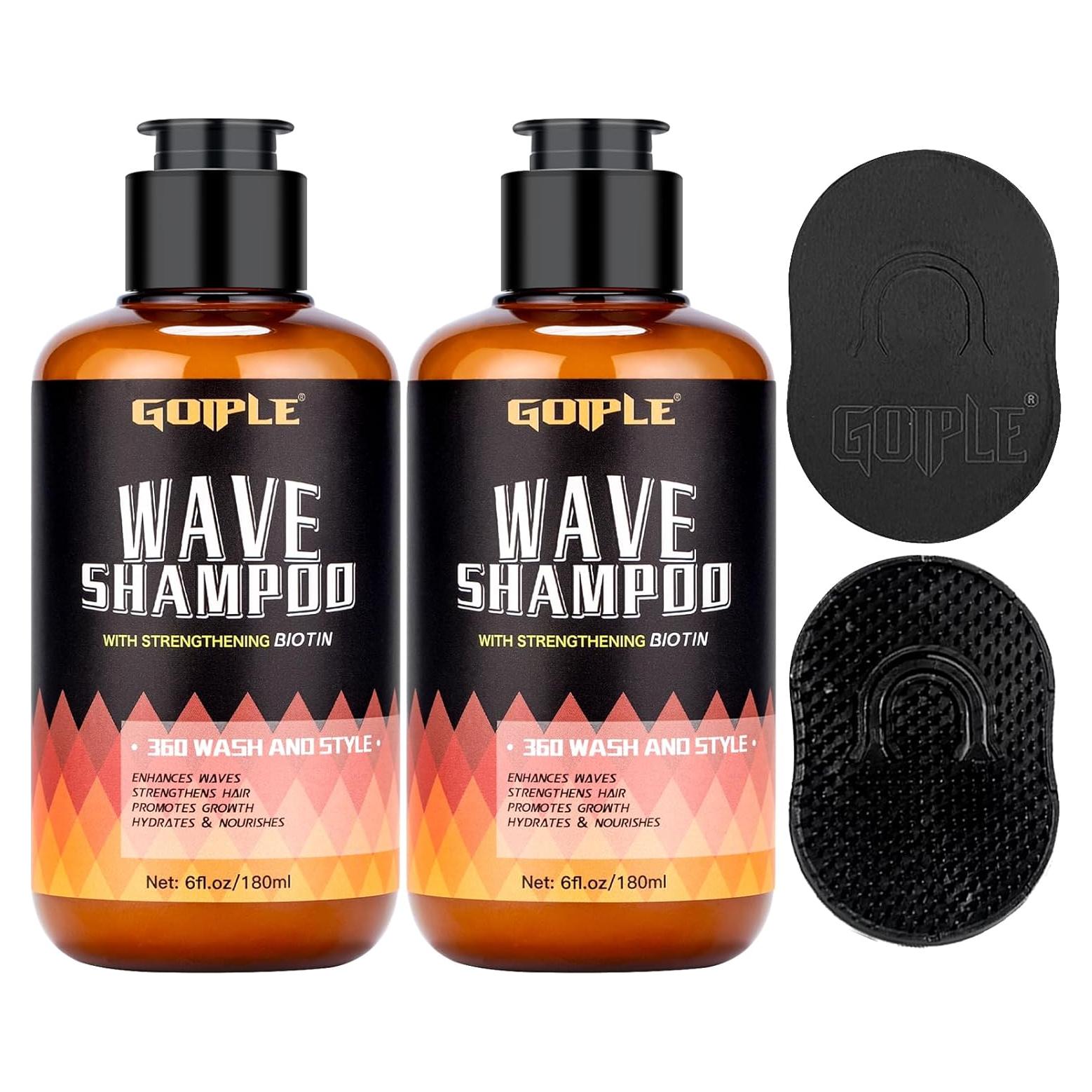 Kit Champú de Ola para Hombres Goiple 2x170ml + Cepillo