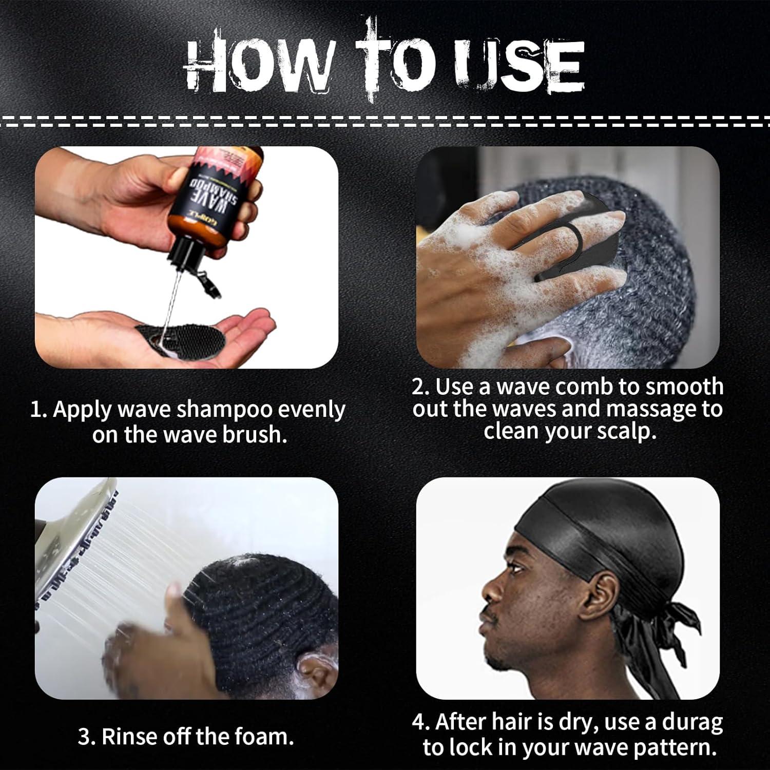 Kit Champú de Ola para Hombres Goiple 2x170ml + Cepillo