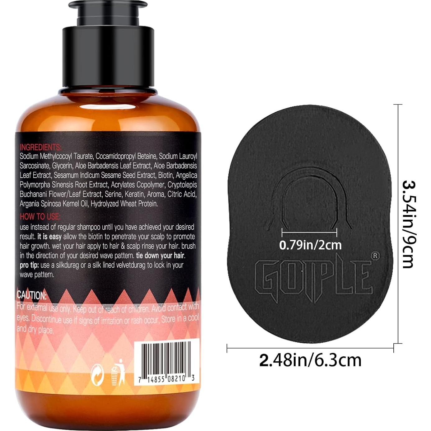 Kit Champú de Ola para Hombres Goiple 2x170ml + Cepillo